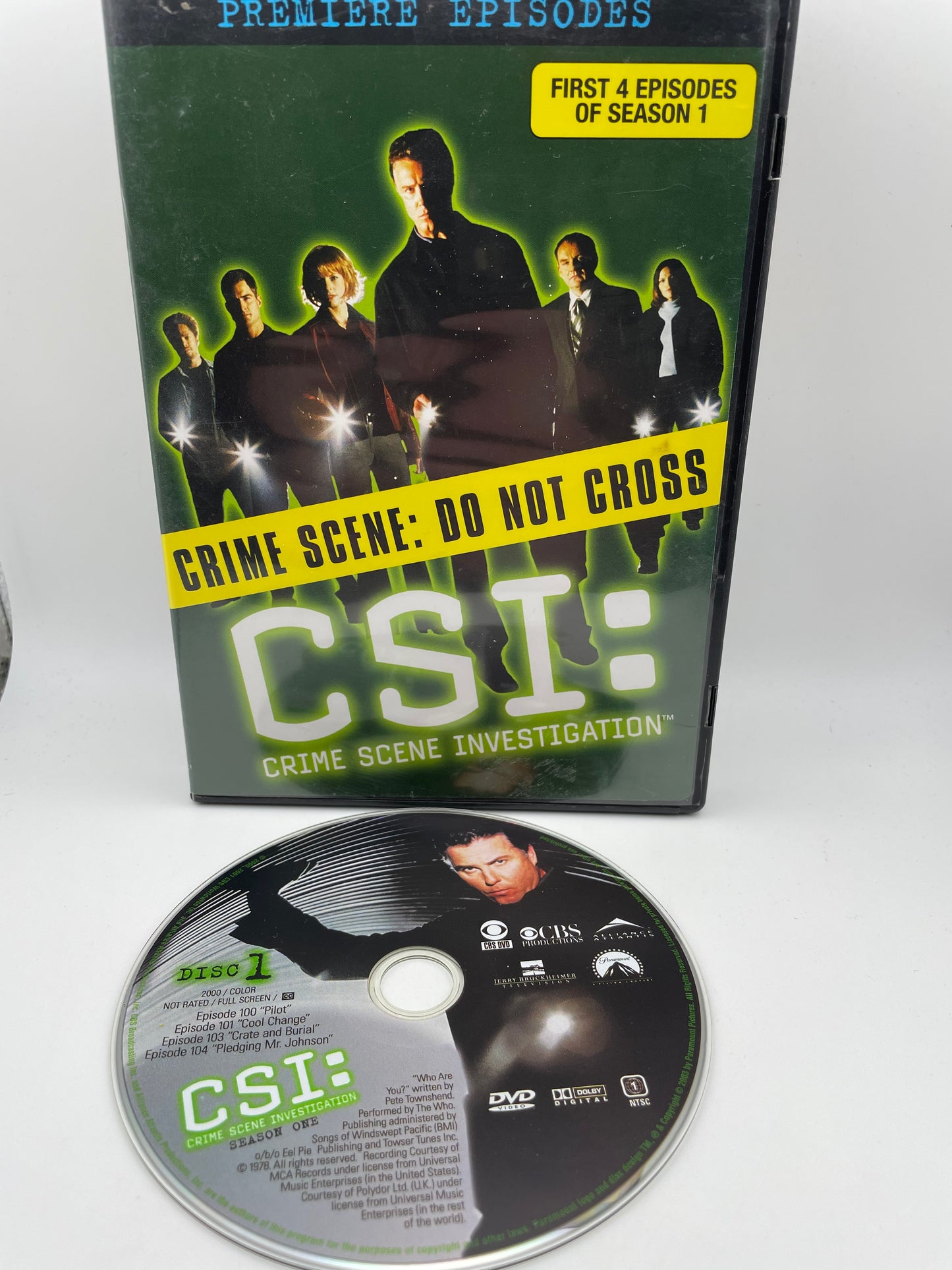 DVD - CSI Premier Episodes 2000 #101055