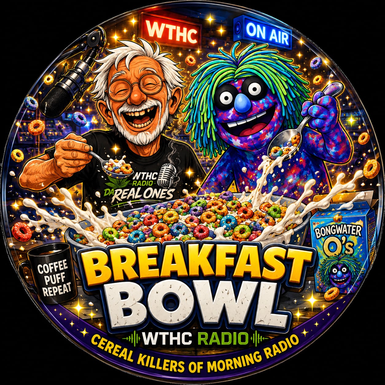 Buttons - WTHC-Radio - Breakfast Bowl Fruit Loops #108040