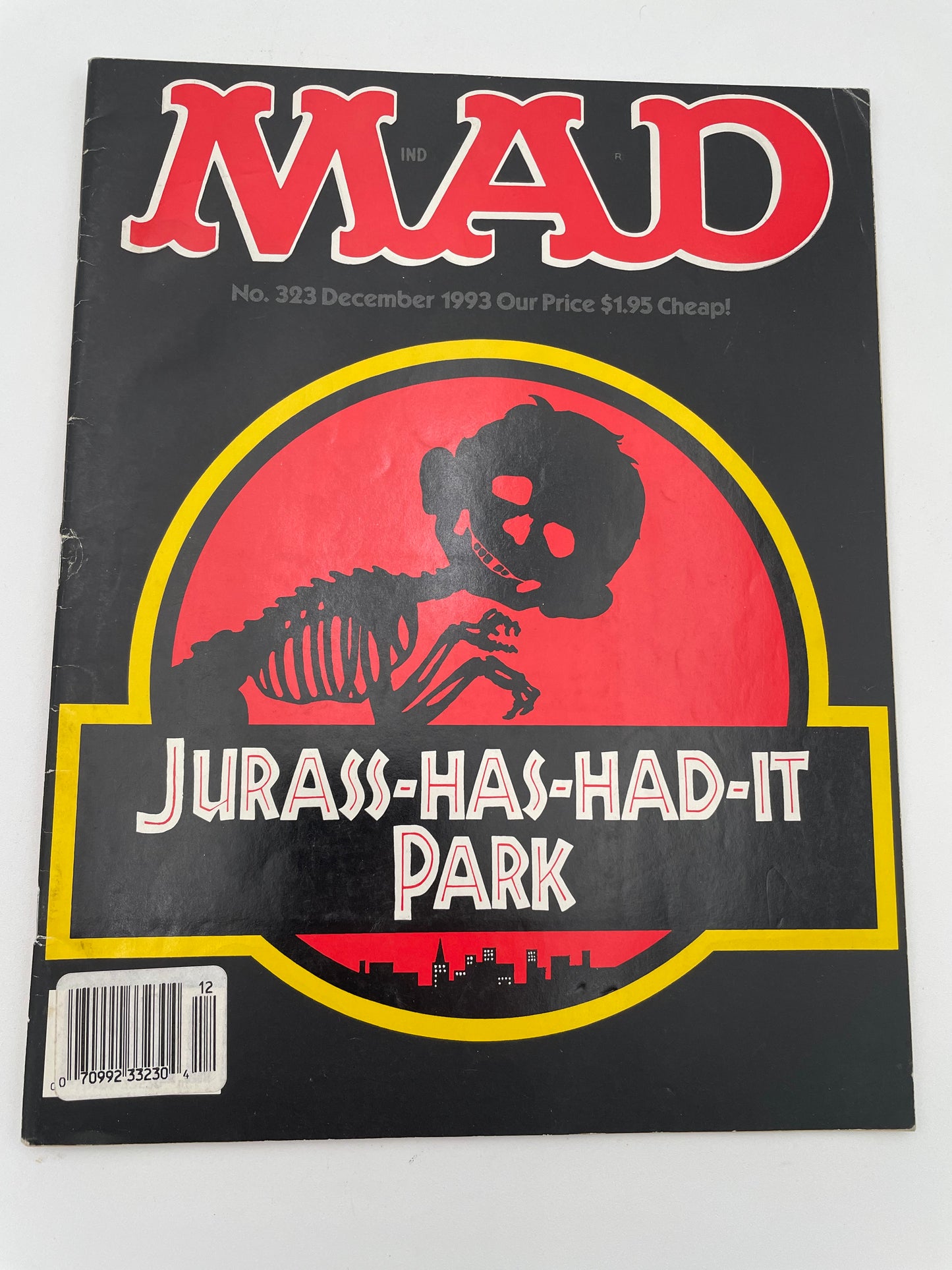 Mad Magazine - Jurass-Has-Had-It-Park #323 - December 1993 #101547