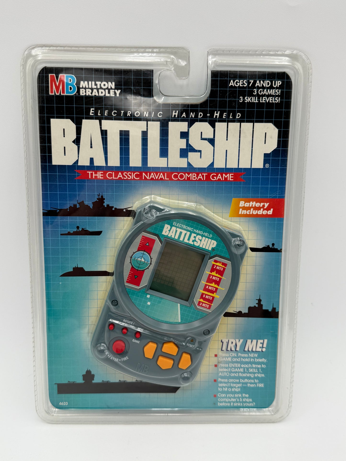 Battleship Handheld - Milton Bradley - Sealed 1995 #105365