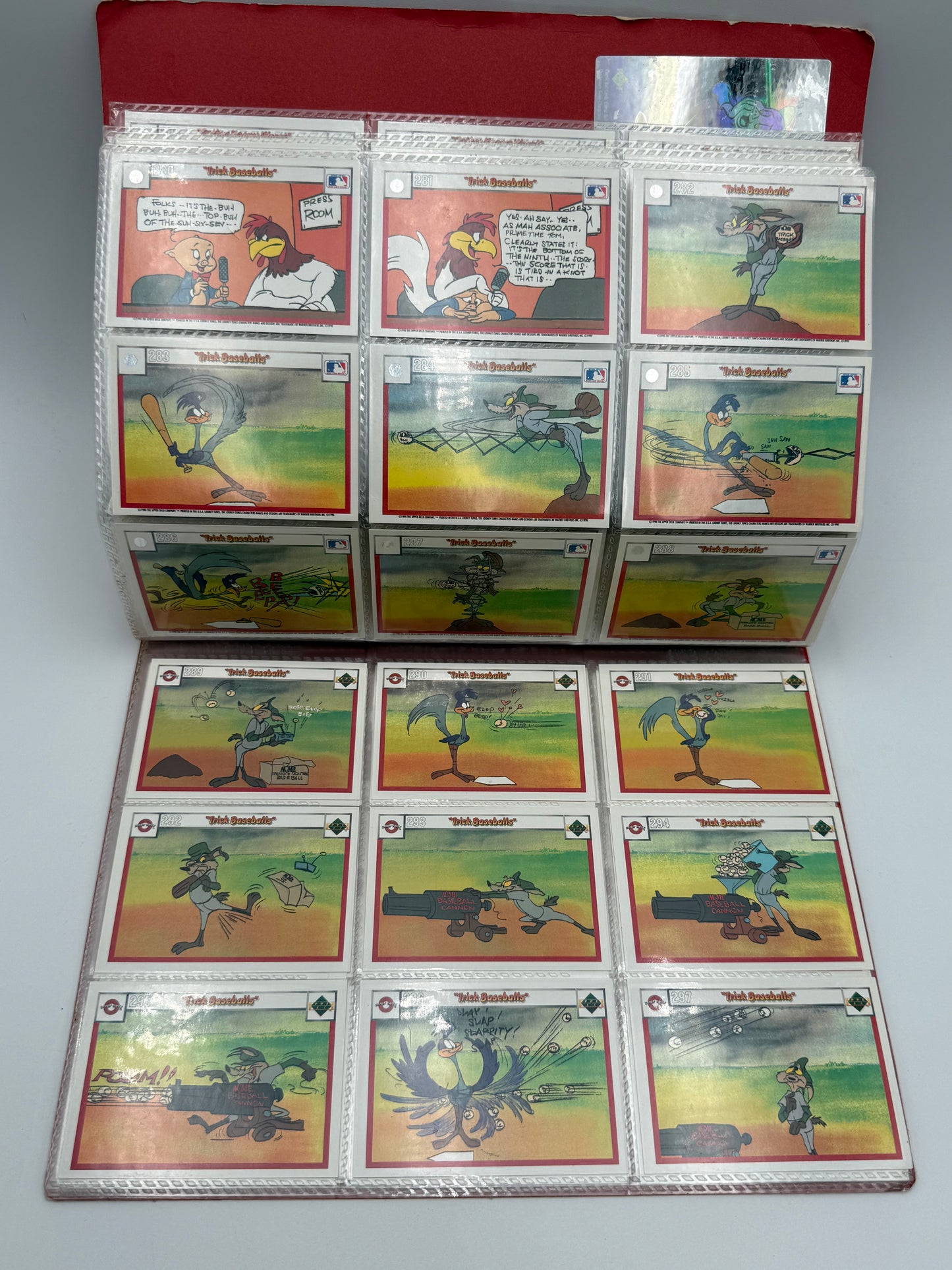 Looney Tunes - Upper Deck - Comic Ball Card Albums - Set of 3 1990 #105567