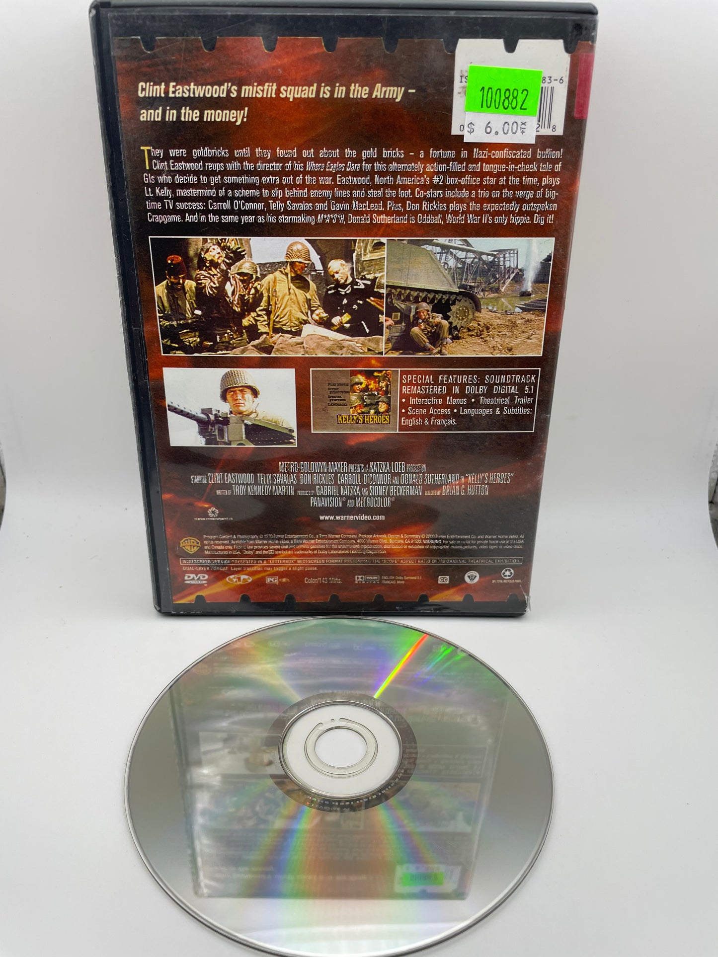 DVD - Kelly’s Heroes #100882