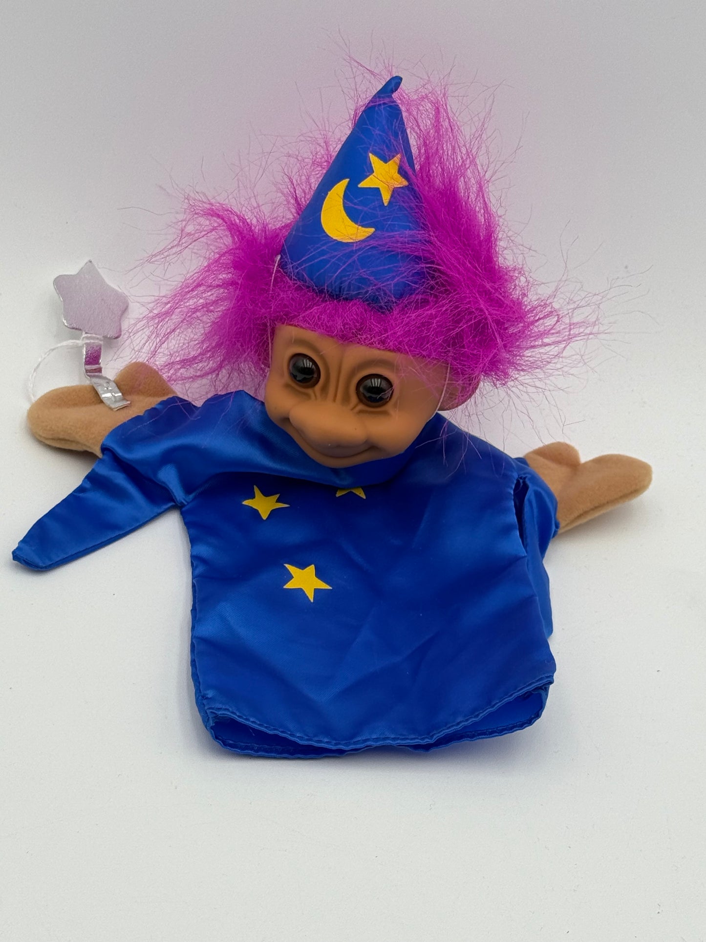 Trolls - Vintage - Purple Hair - Wizard Troll Puppet #104932