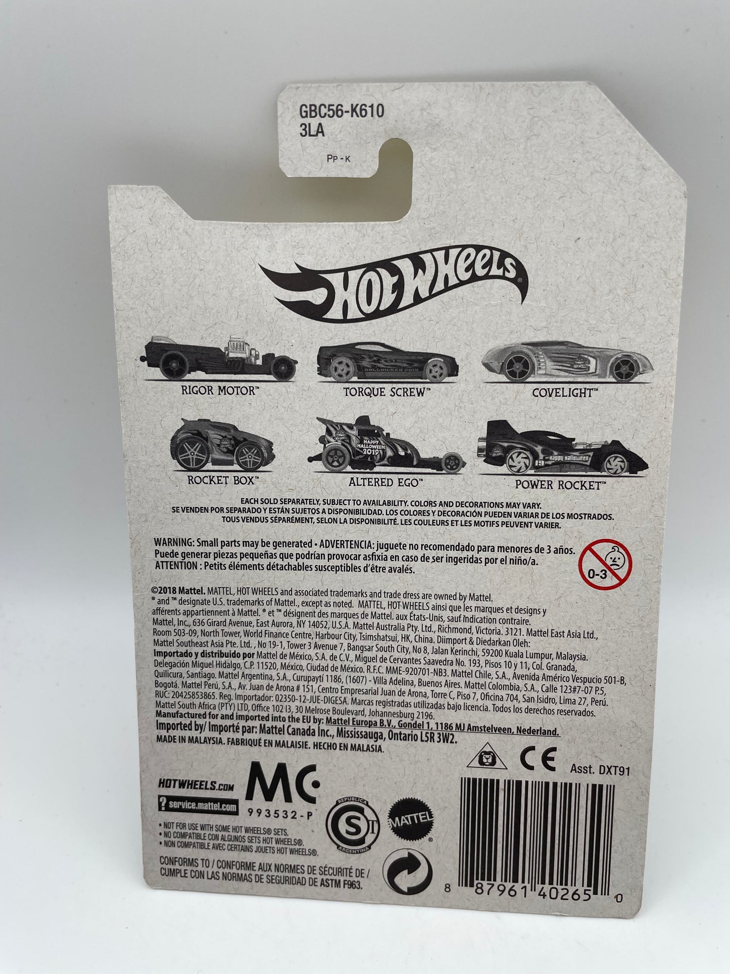 Hot Wheels - Halloween Series 2/6 Torque Screw 2019 #103212
