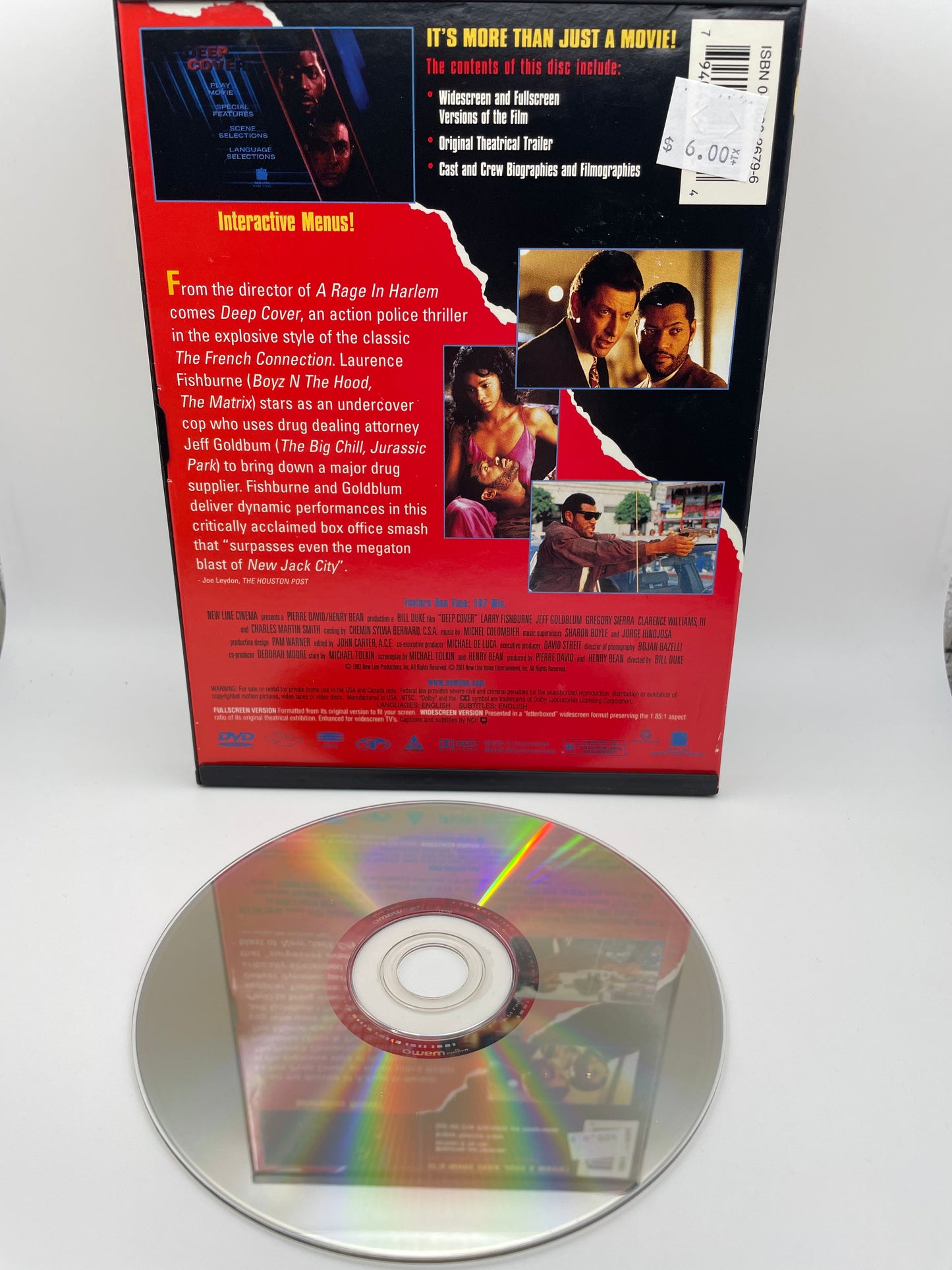 Dvd - Deep Cover 1999 #100537