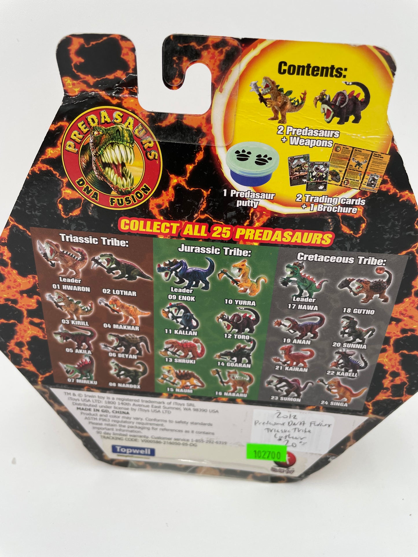 Predasaurs DNA Fusion - Triassic Tribe - Lothar 2012 #102700