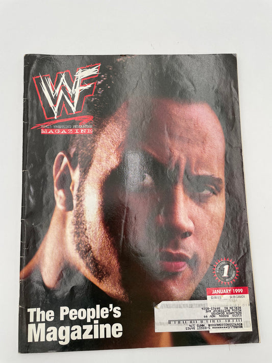 WWF Magazine - The Rock - January 1999 #102169