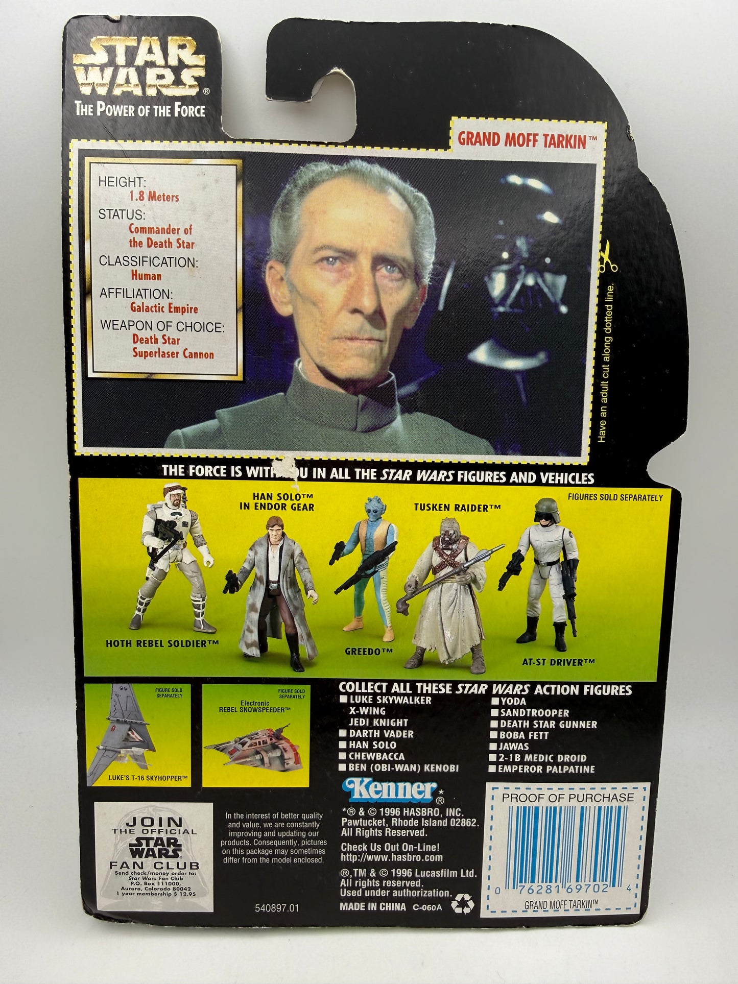Star Wars - The Power of the Force - Grand Moff Tarkin 1996 #107478
