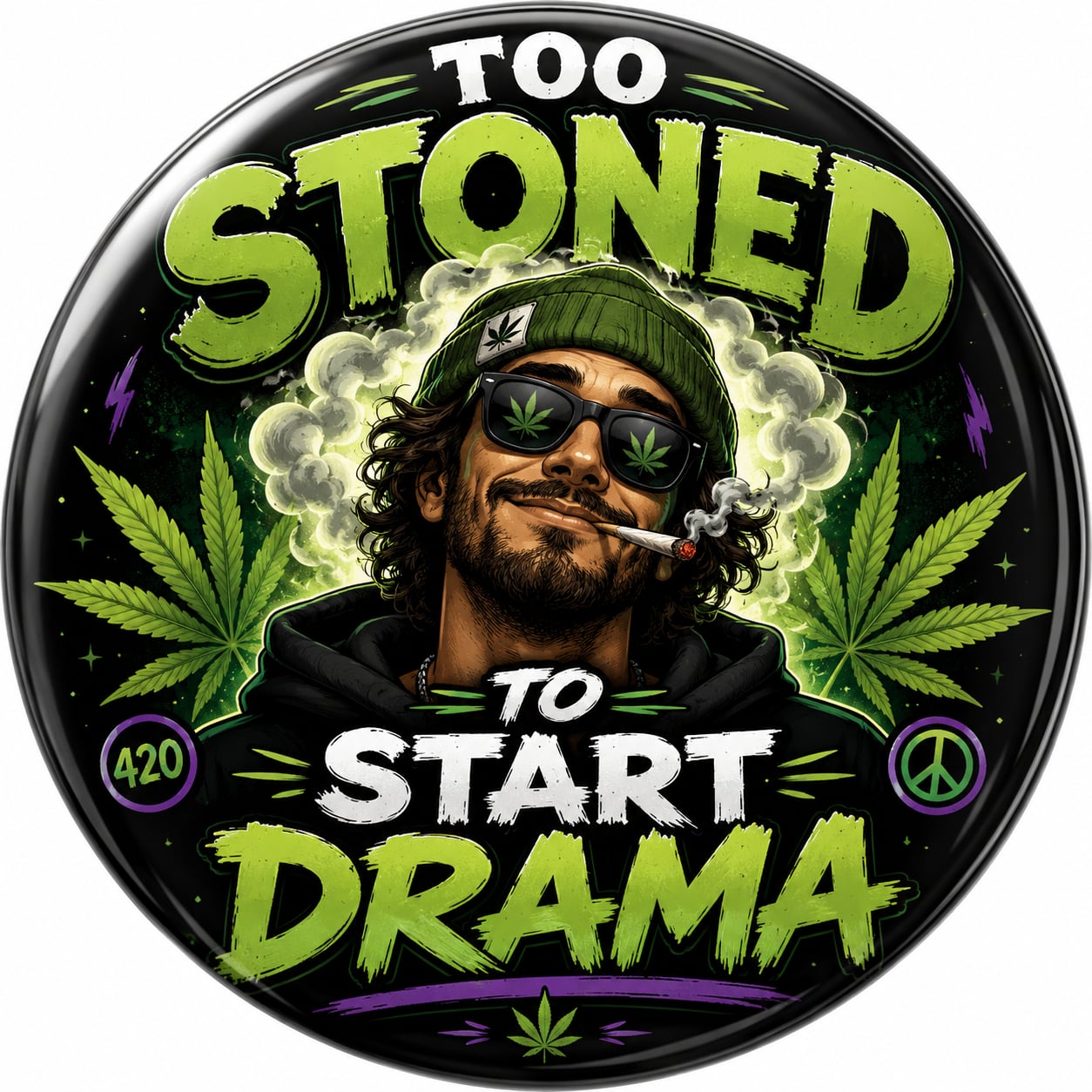 Buttons - WTHC-Radio - Too Stoned