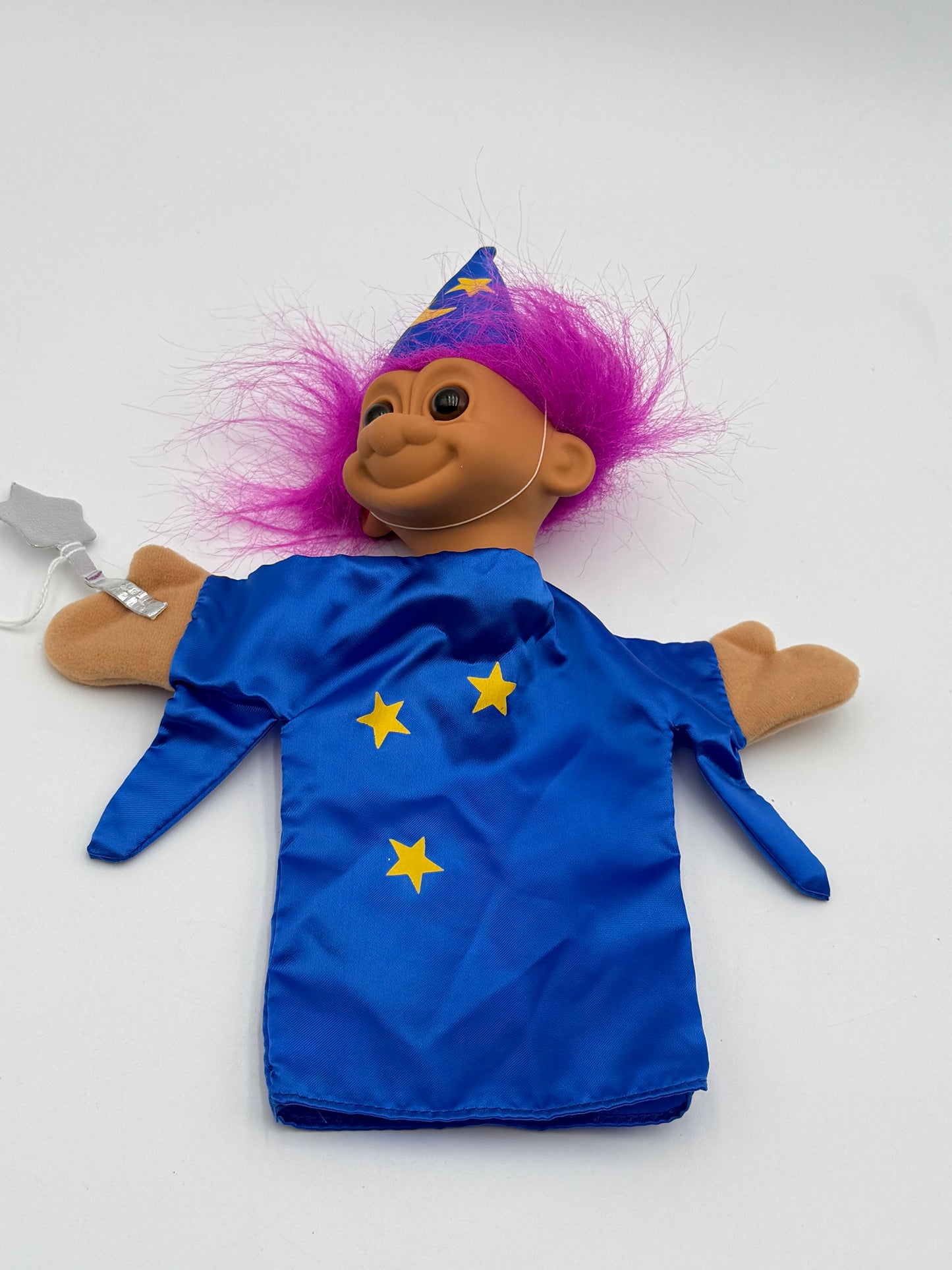 Trolls - Vintage - Purple Hair - Wizard Troll Puppet #104932