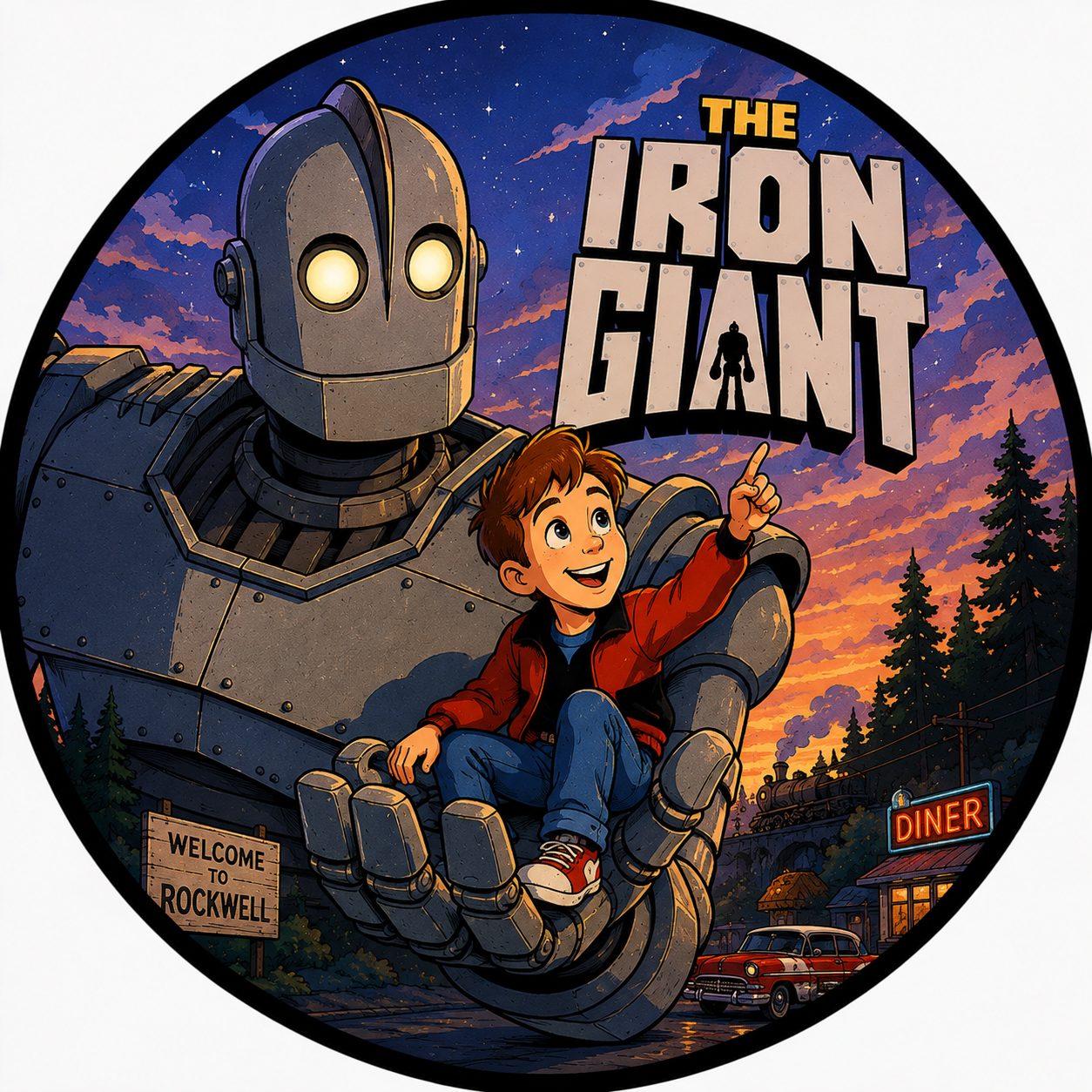 Buttons - 90s Theme - Iron Giant #108134