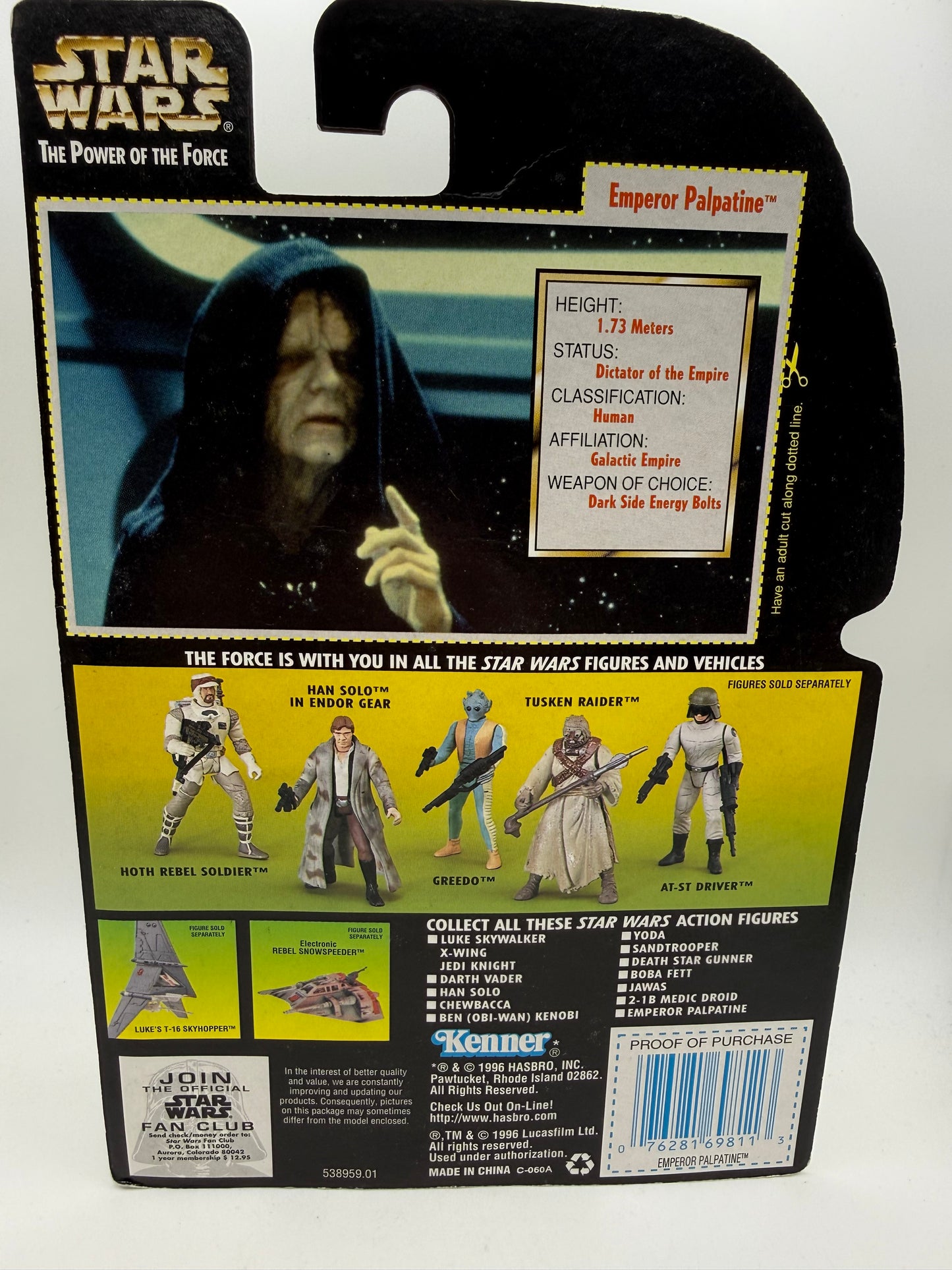 Star Wars - The Power of the Force - Emperor Palpatine 1996 #107481