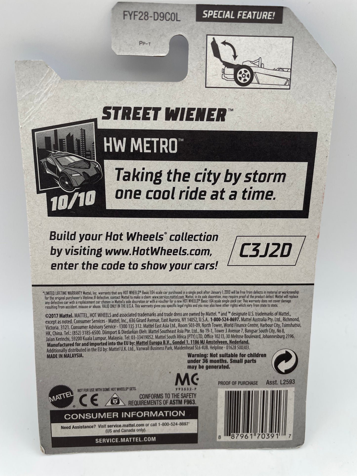 Hot Wheels - Metro #112 10/10 Street Wiener 2019 #103134
