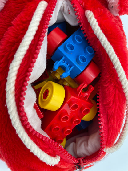 LEGO Duplo - Red Rabbit Bag with Bricks 1984 #100466