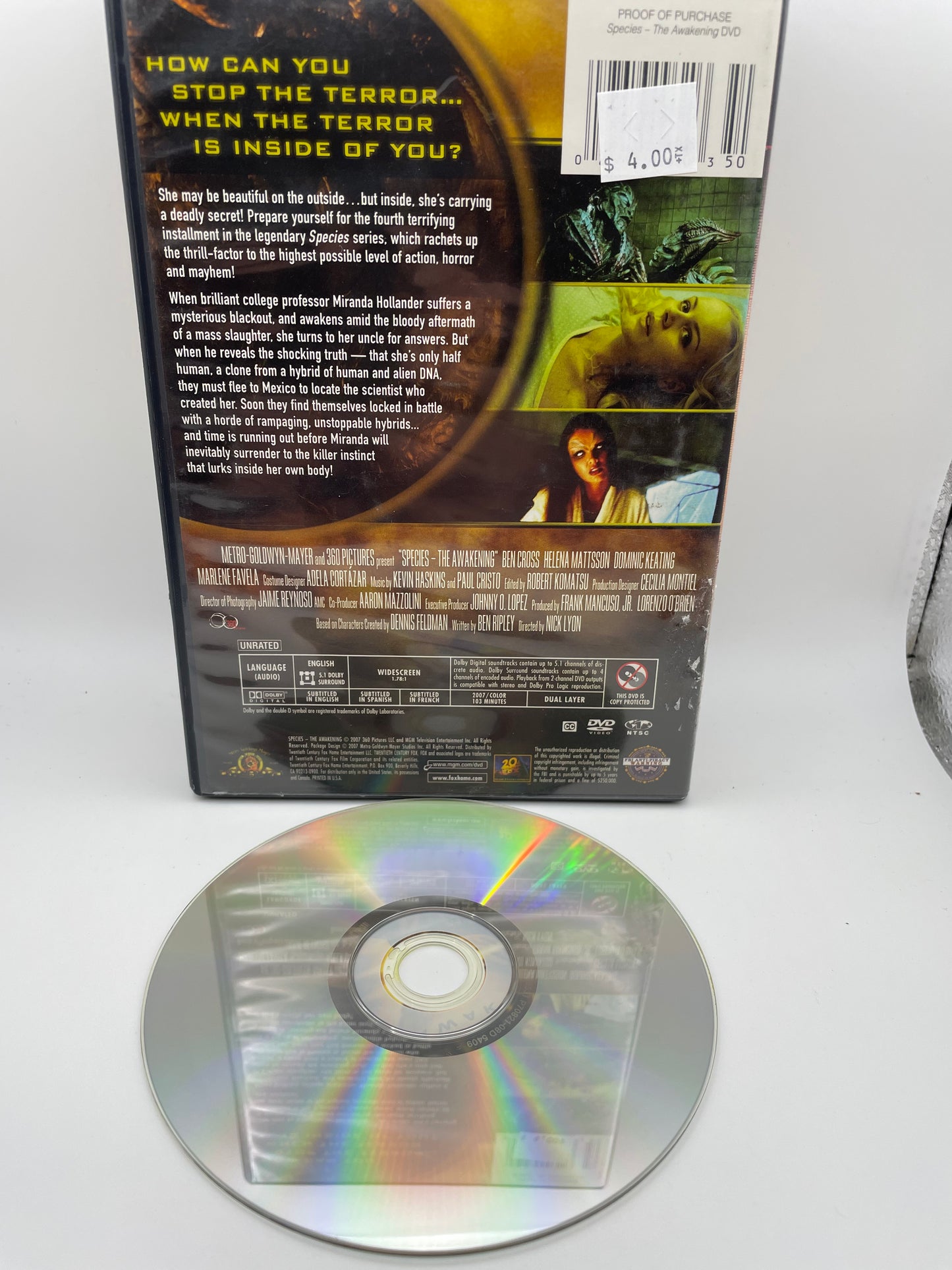 Dvd - Species The Awakening 2007 #100582