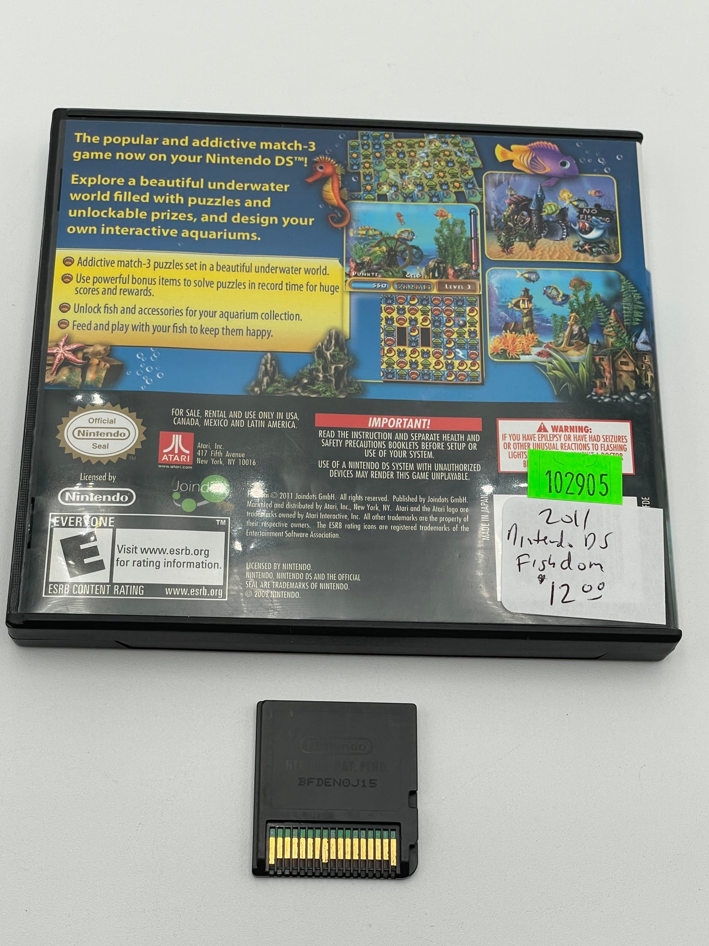 Nintendo DS - Fishdom Game 2011 #102905