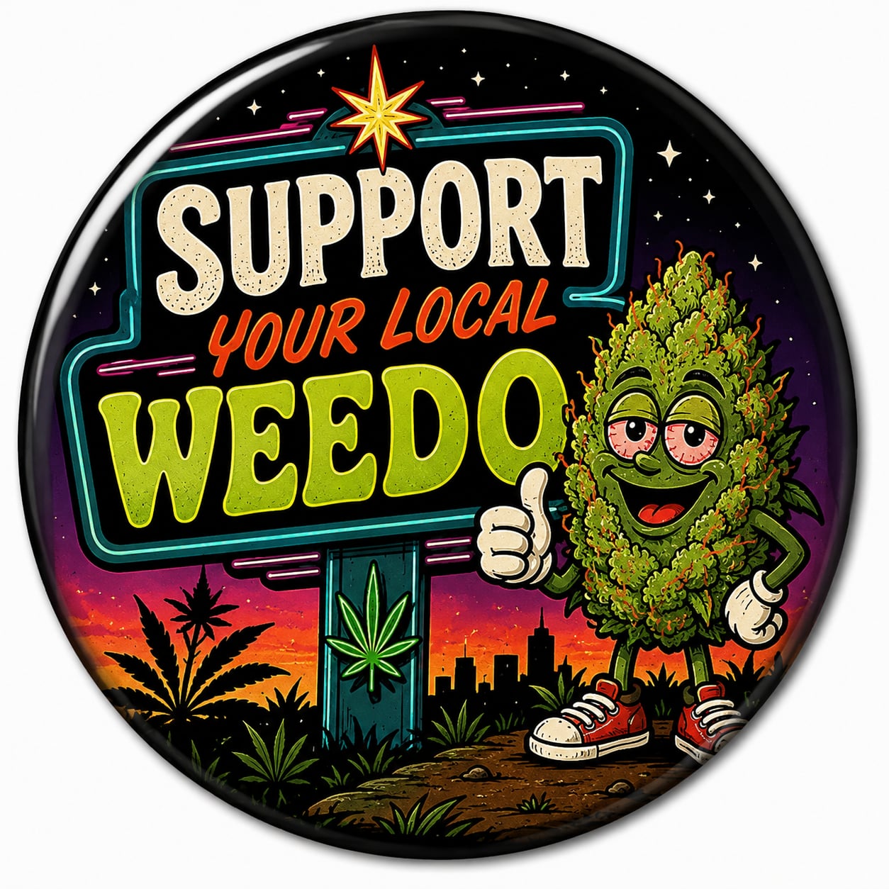 Buttons - WTHC-Radio - Support Your Weedo