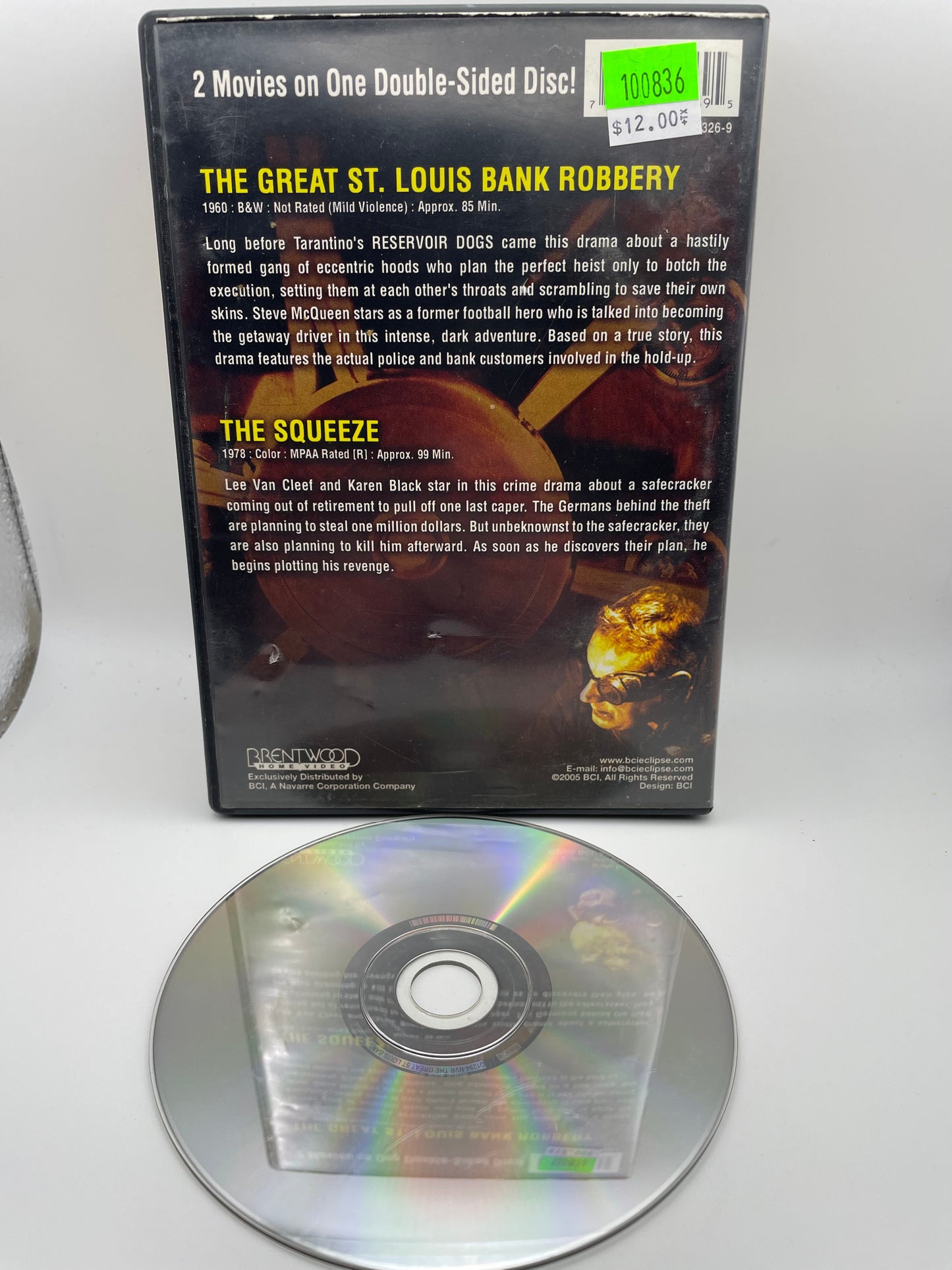 DVD - Great St Louis Bank Robbery / The Squeeze 2005 #100836