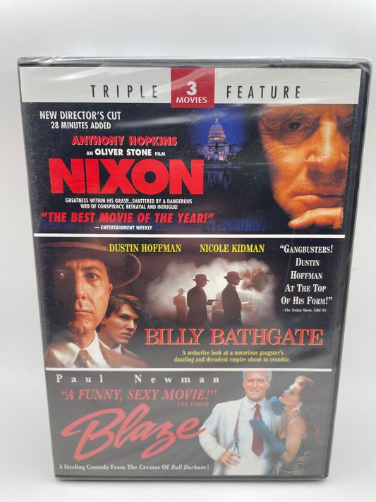 DVD - 3 Movie Set - Nixon, Billy Bathgate & Blaze 2012 #100828