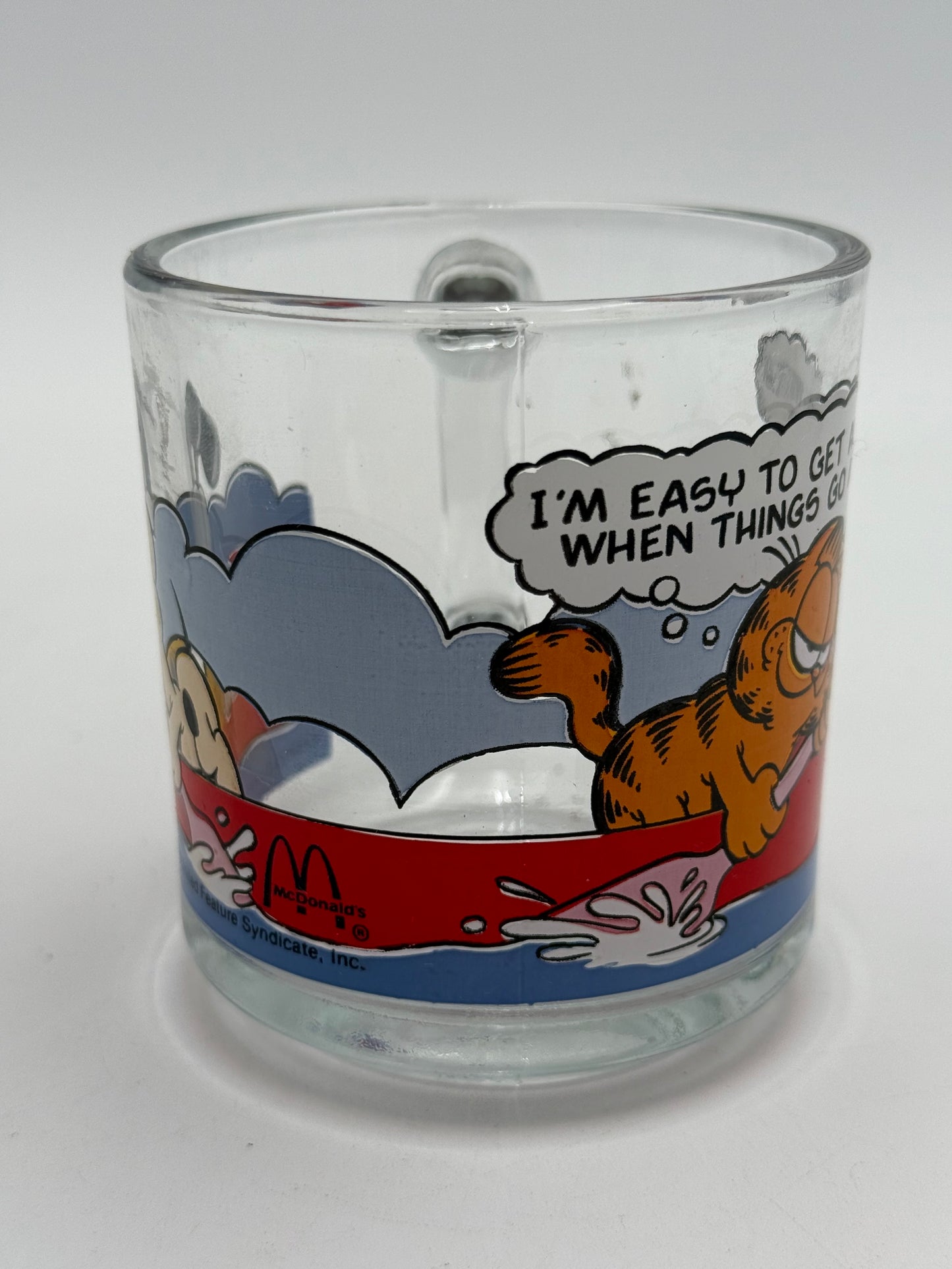 Garfield - McDonald’s - Glass Mug - Canoe 1978 #105292