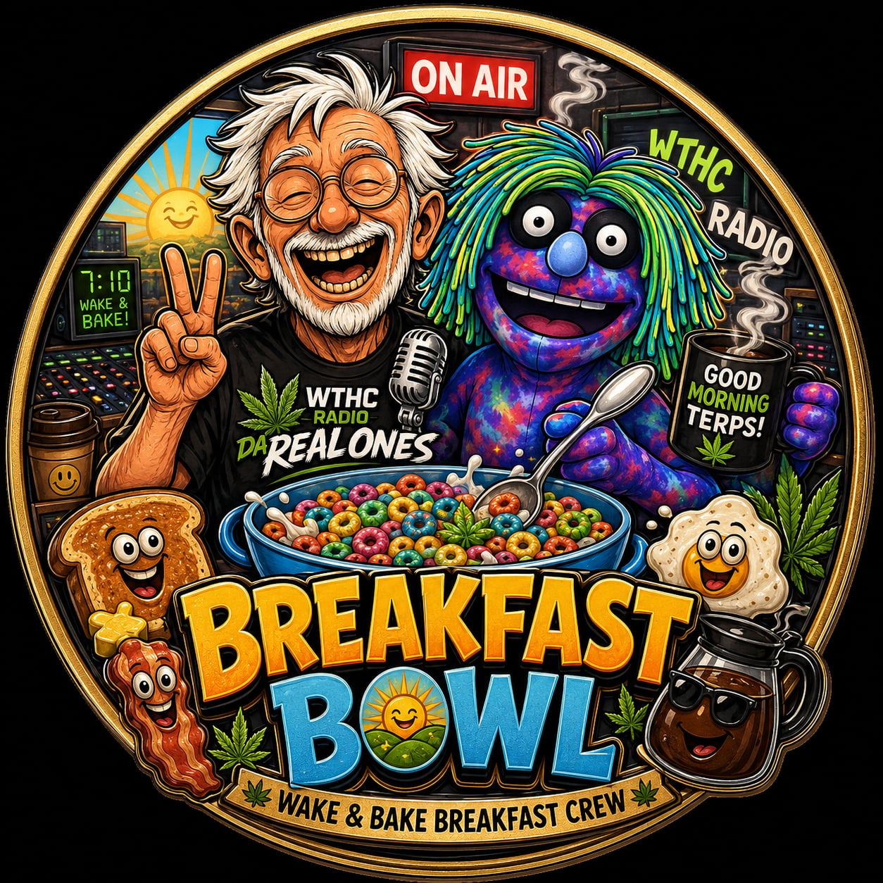Buttons - WTHC-Radio - Breakfast Bowl Cereal #108044