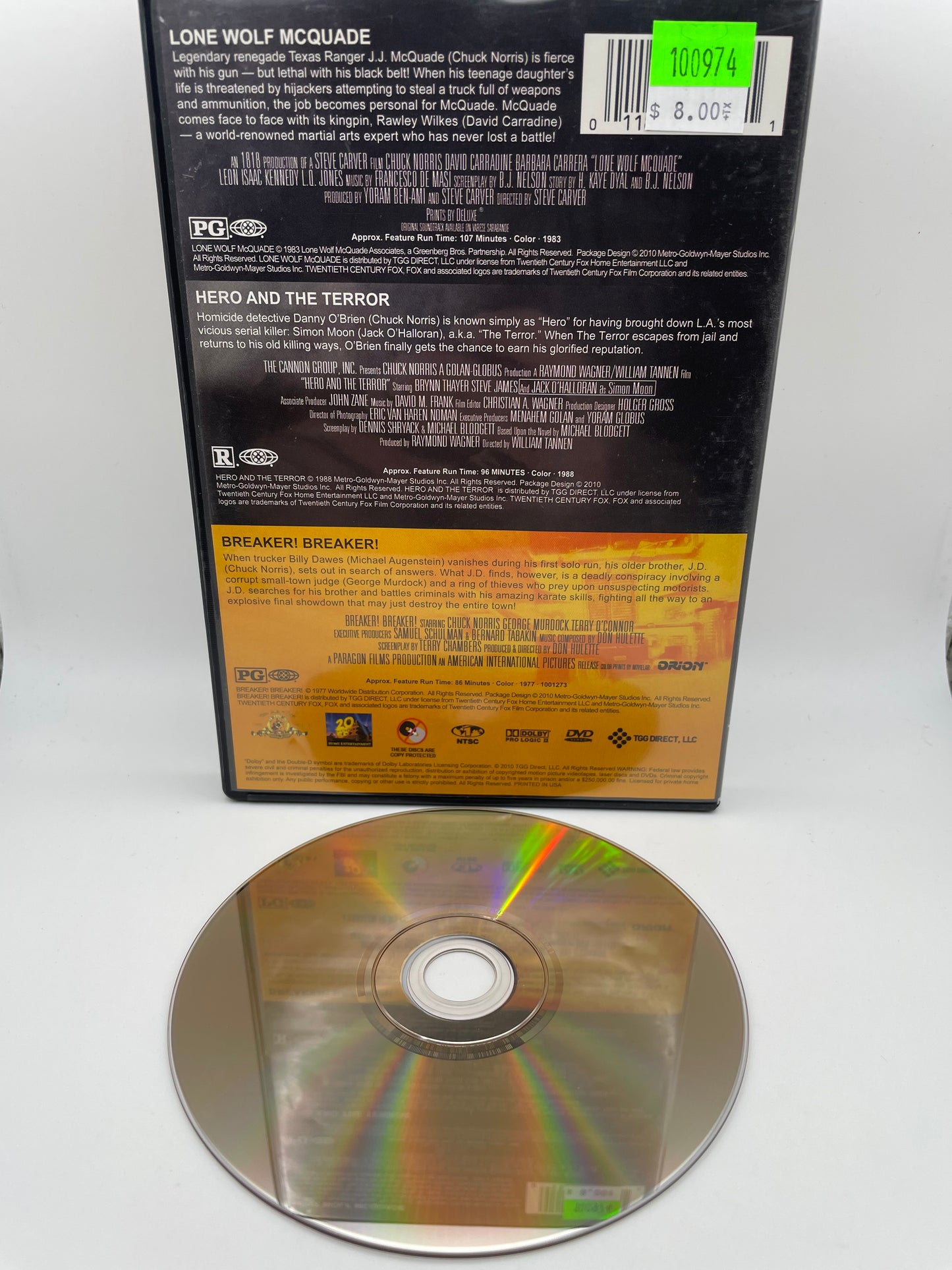 DVD - Chuck Norris 3 Pack Action #100974