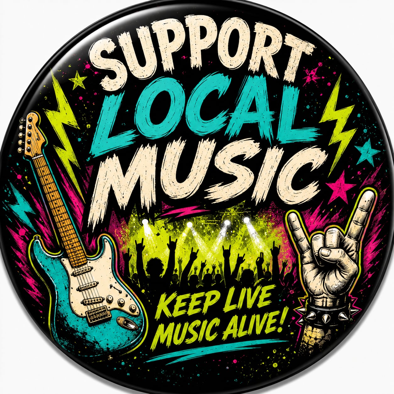 Buttons - WTHC-Radio - Support Local Music