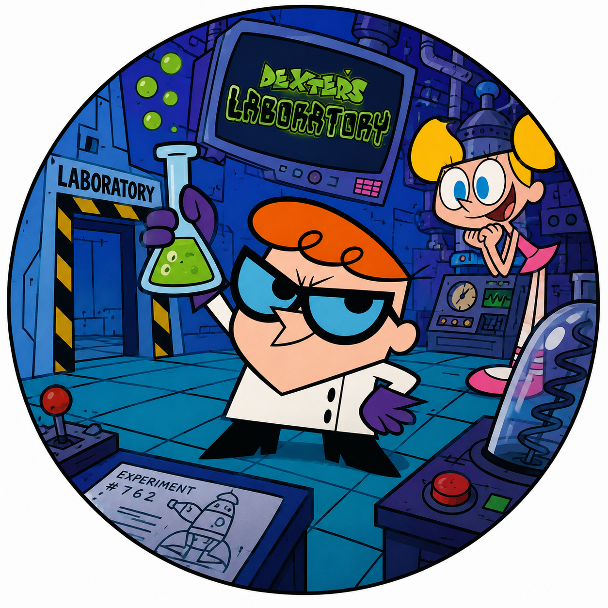 Button - 90s Theme - Dexter’s Laboratory