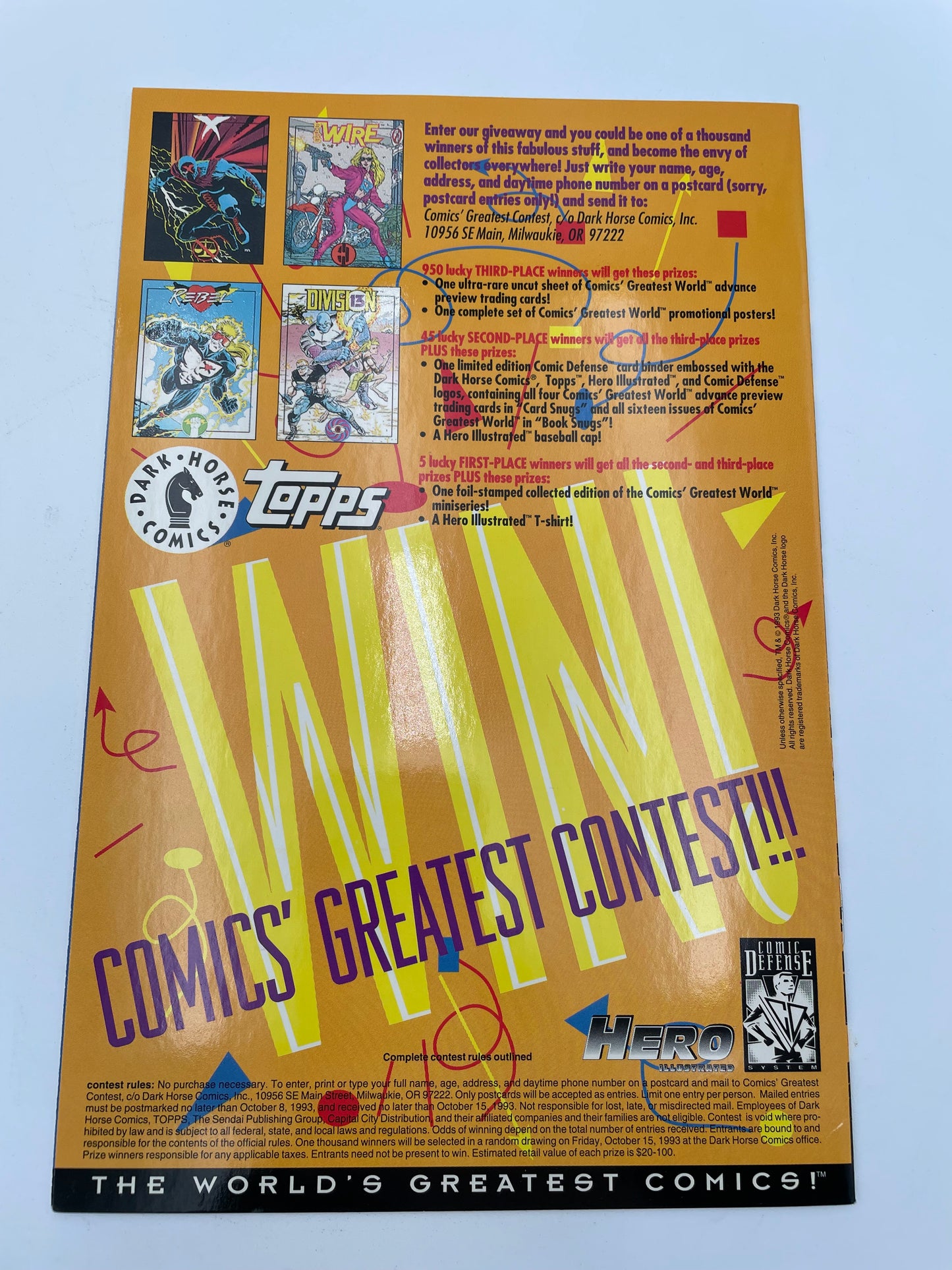 Dark Horse Comics - Out of the Vortex - September 1993 #102423