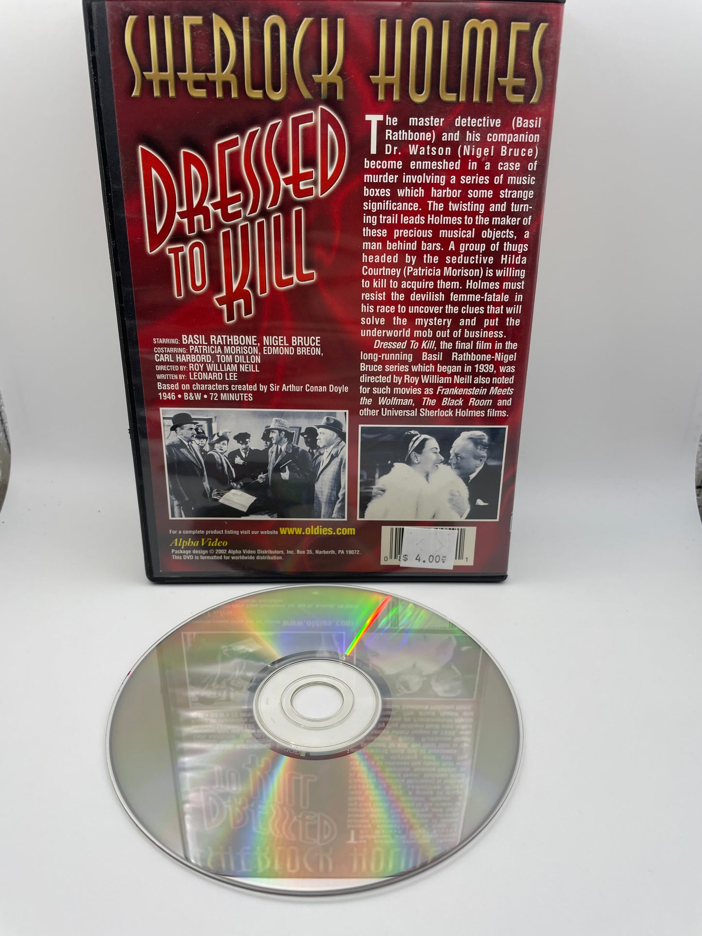 Dvd - Sherlock Holmes Dressed to Kill 2002 #100542