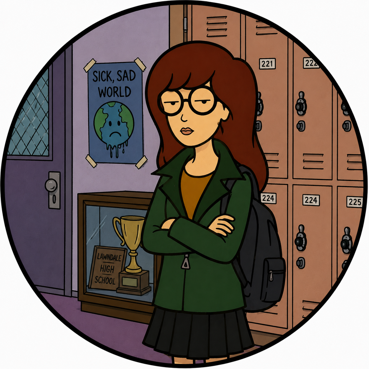 Button - 90s Theme - Daria