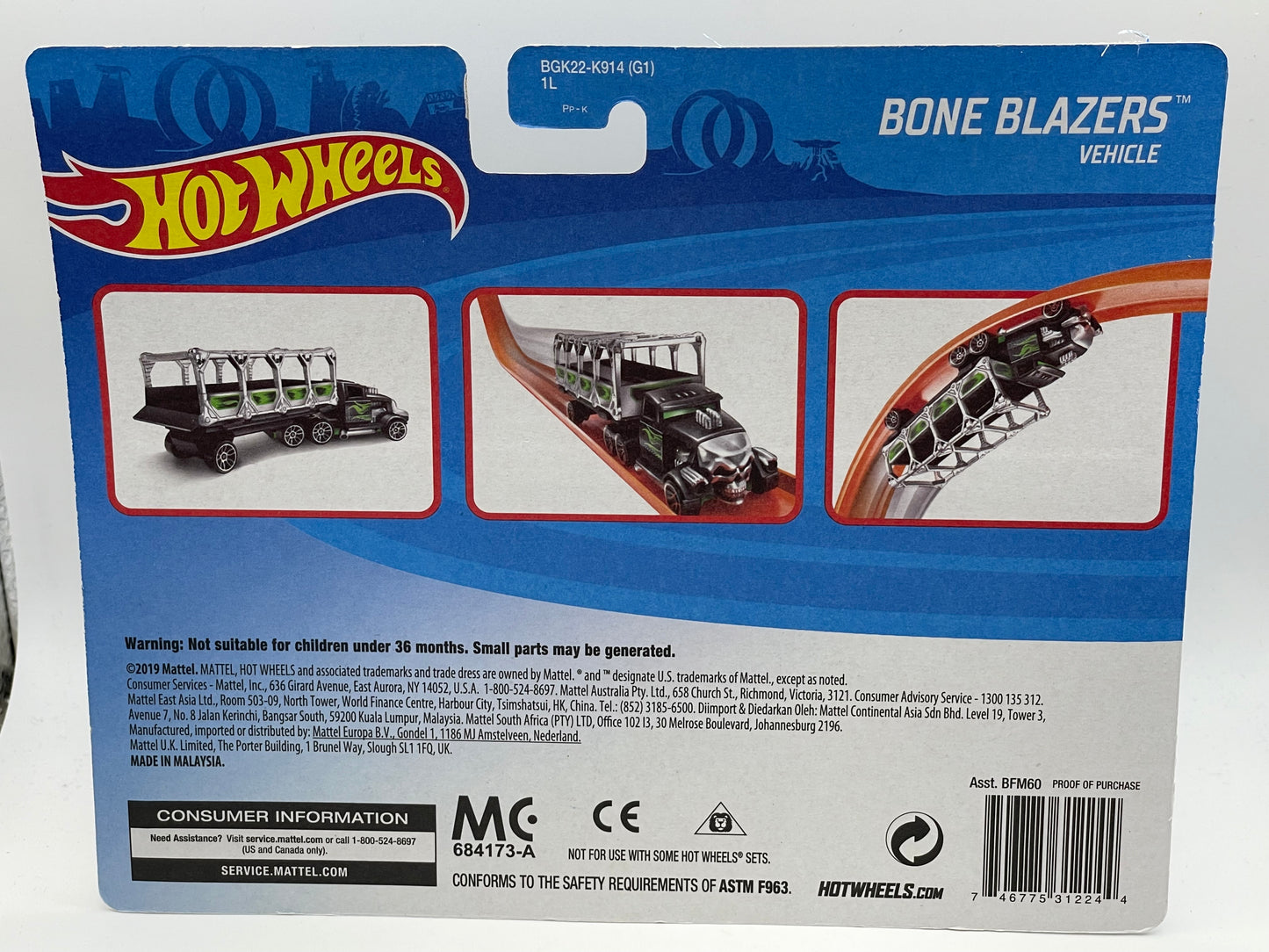 Hot Wheels - Bone Blazers Semi 2019 #103369