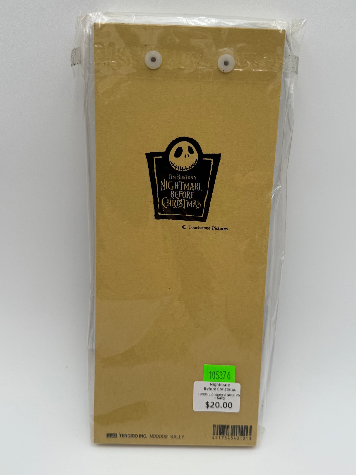 Nightmare Before Christmas - Elongated Note Pad - Sally 1990s #105376