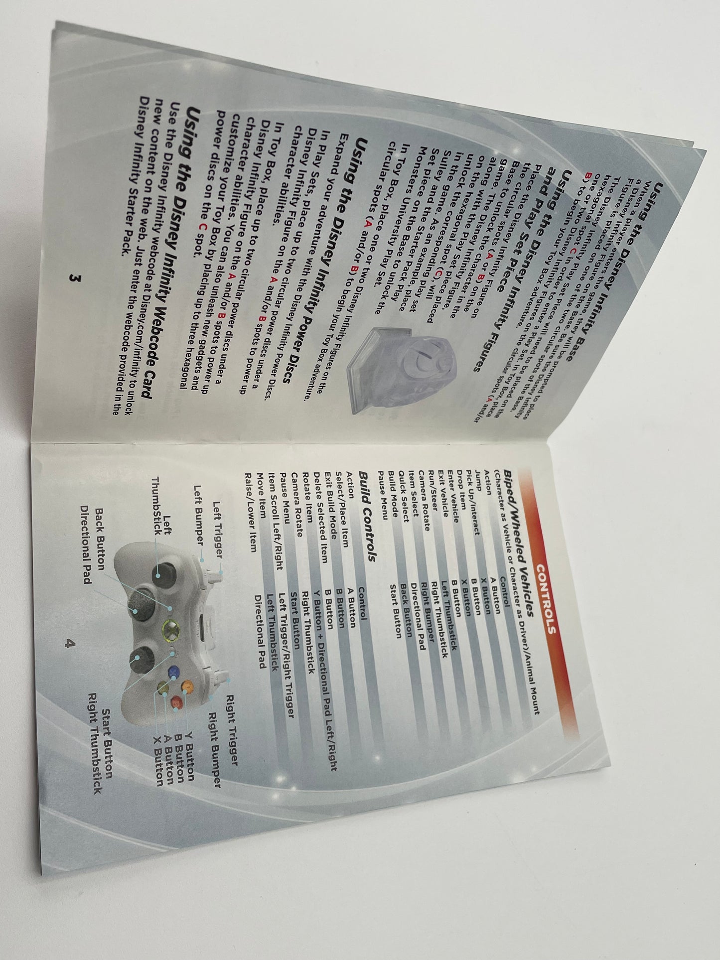 Infinity - Disney - xBox 360 Game Booklet Only 2004 #102890