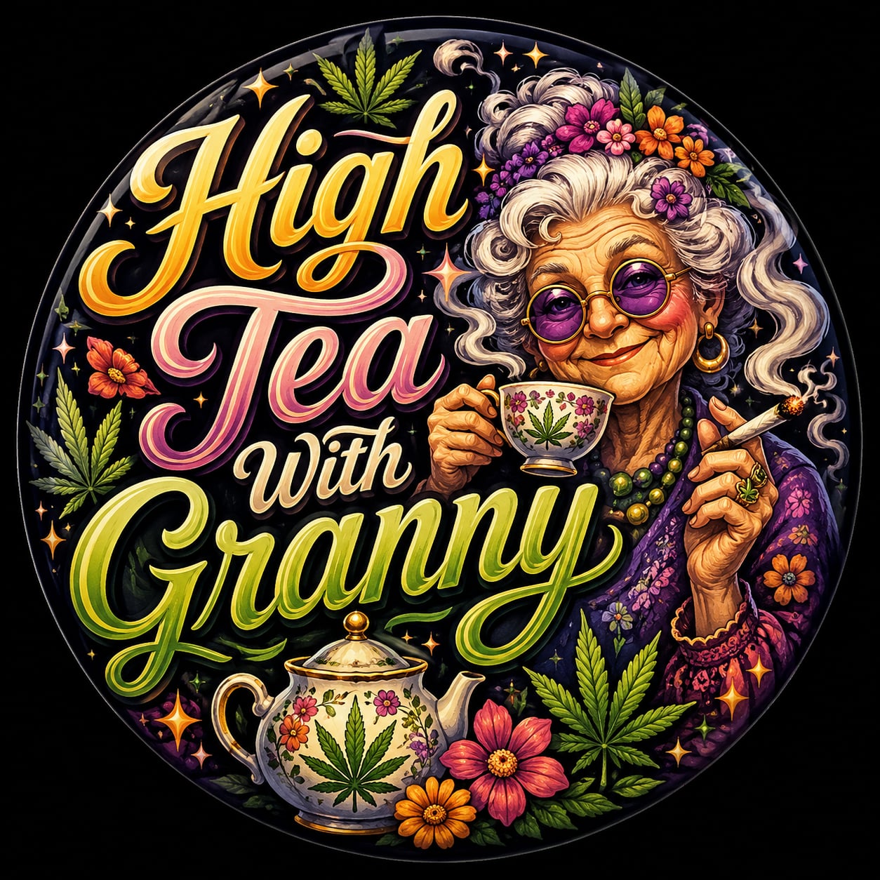 Buttons - WTHC-Radio - High Tea #108025