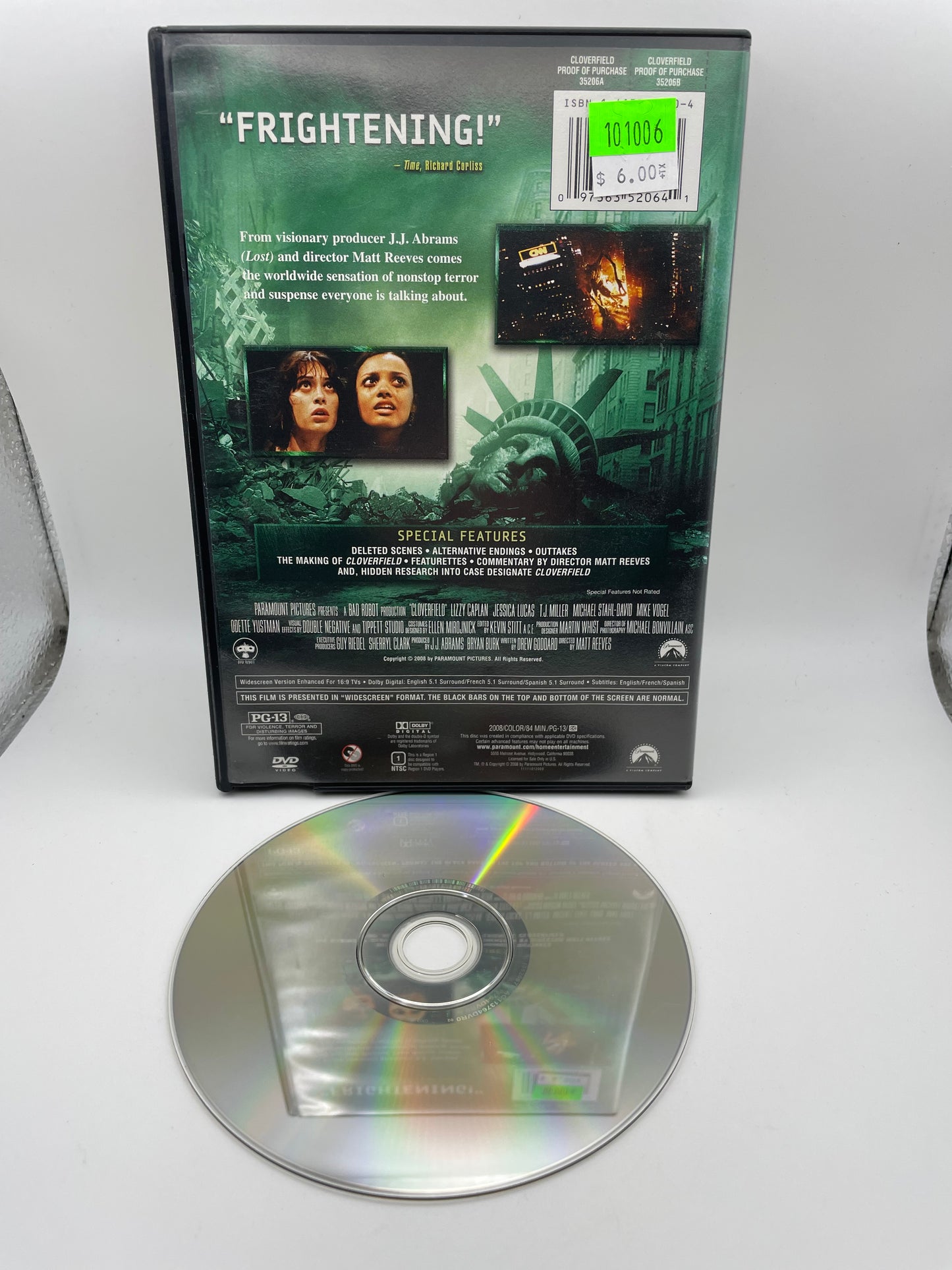 DVD - Cloverfield 2008 #101006