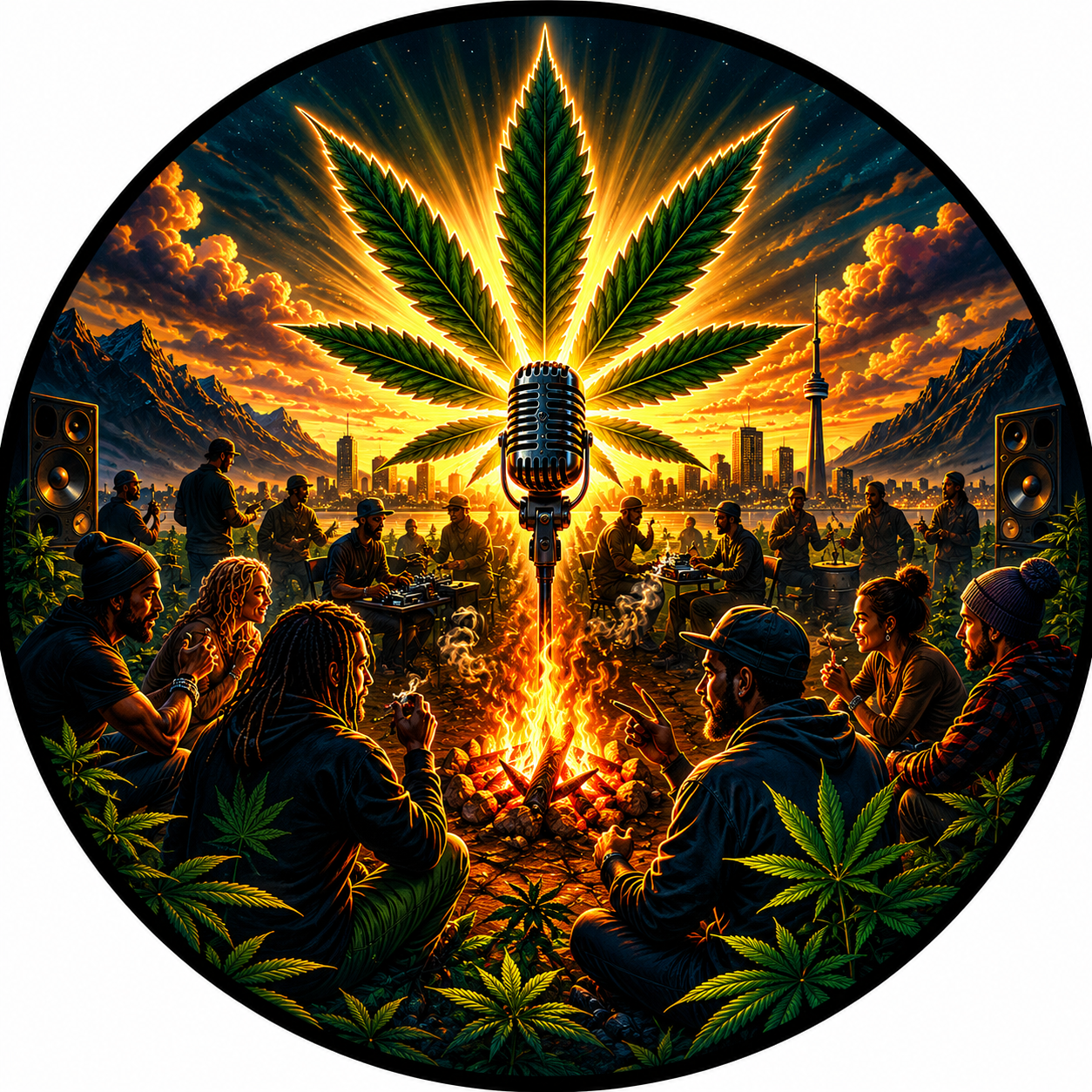 Button - WTHC-Radio - Campfire