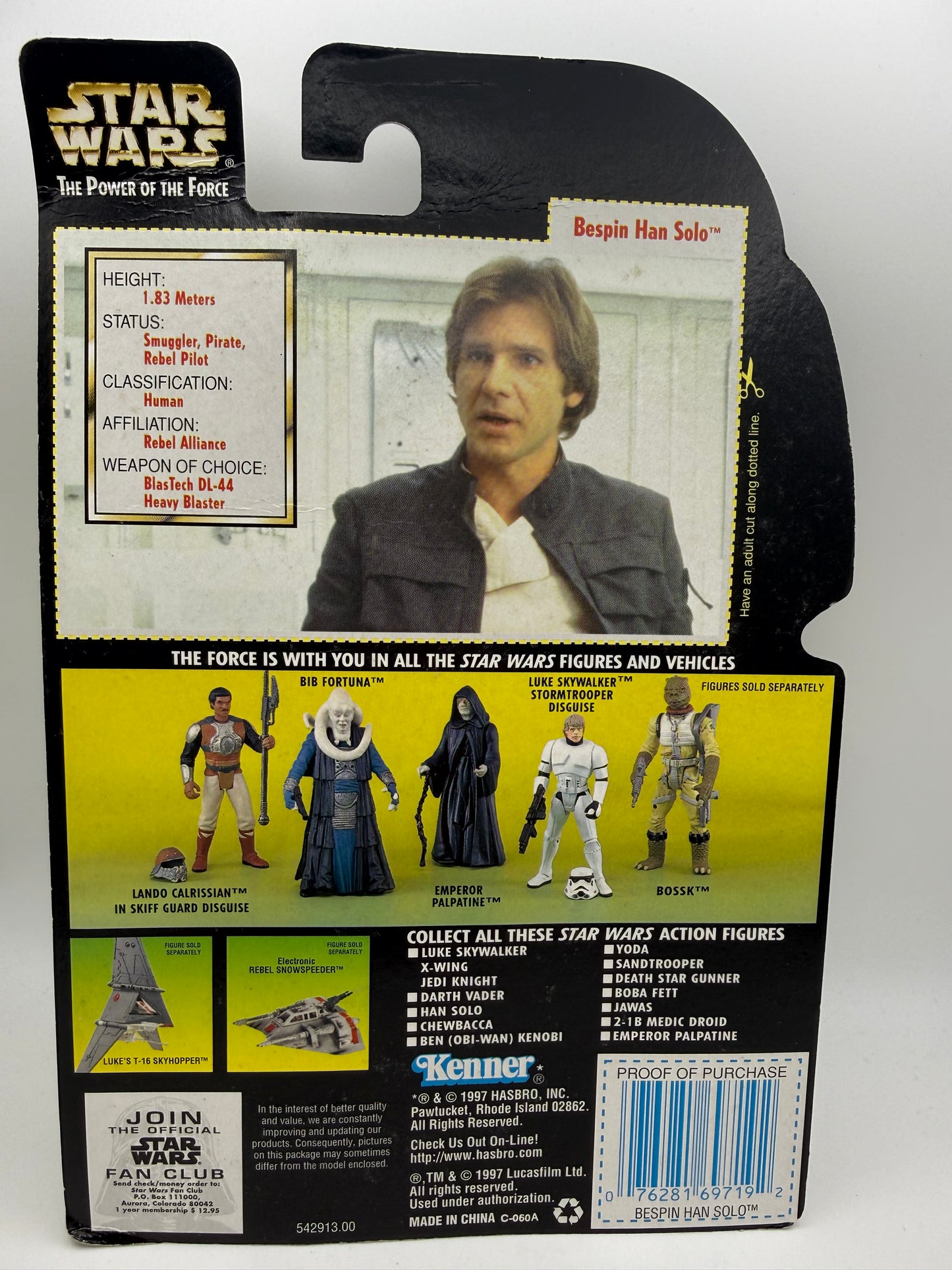 Star Wars - The Power of the Force - Bespin Han Solo 1997 #107490