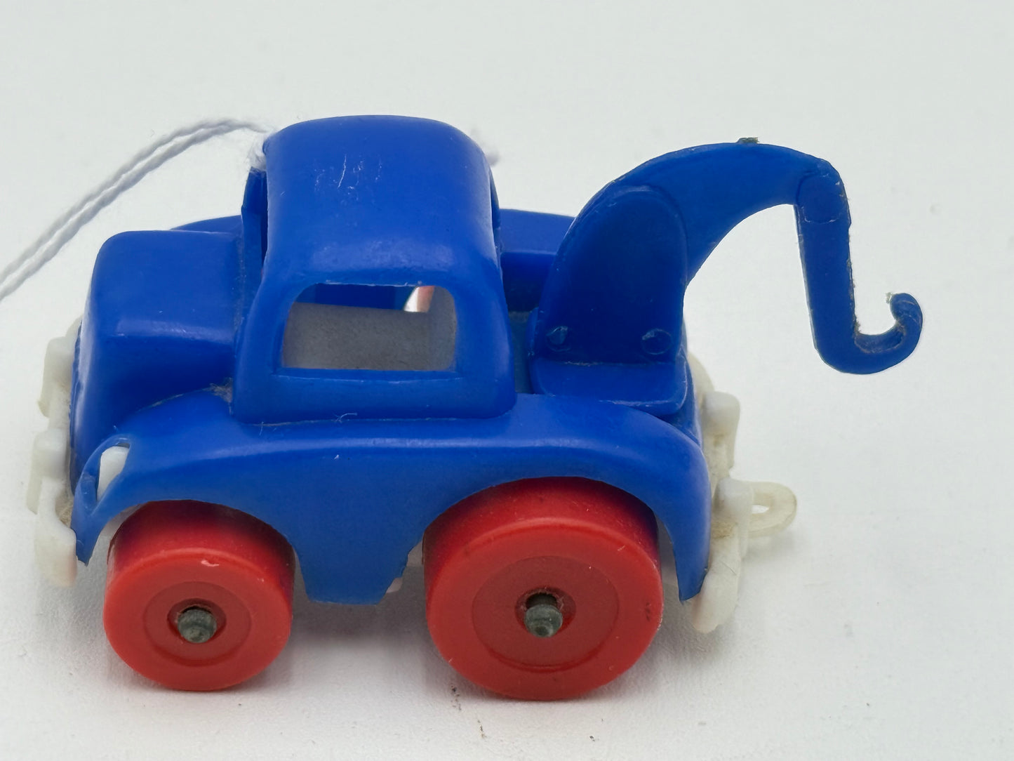 Steven Mfg Co. - Blue Plastic Tow Truck w/ Red Wheels 1973 #105234
