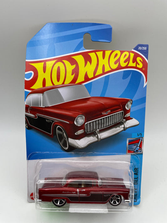 Hot Wheels - Chevy Bel Air #20 1/5 ‘55 Chevy Red 2022 #103237
