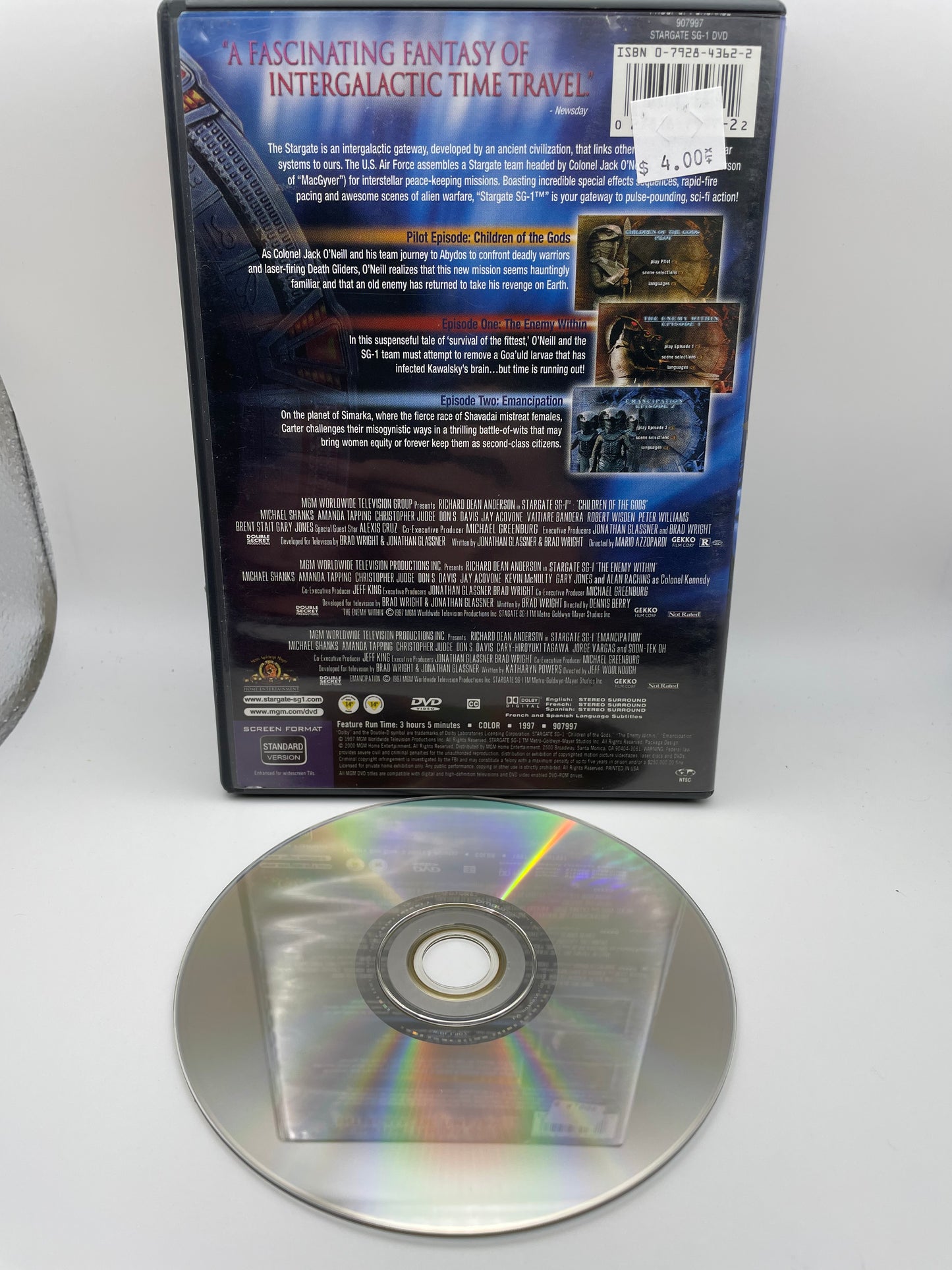 Dvd - Stargate SG1 - Season 1 Vol 1 - 1997 #100588