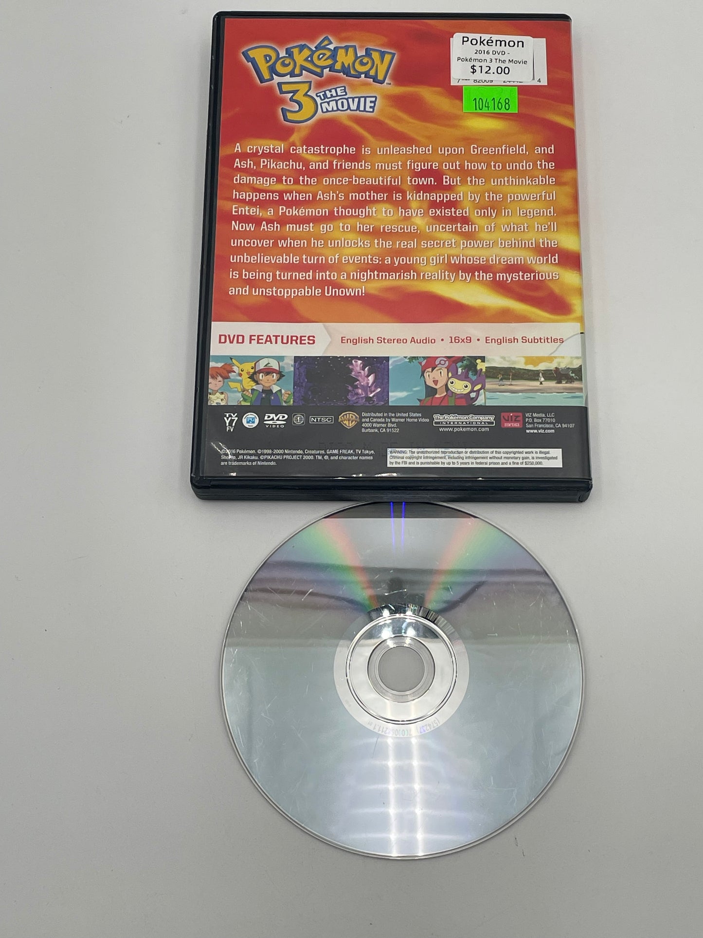 Pokémon - DVD - Pokémon 3 The Movie 2016 #104168