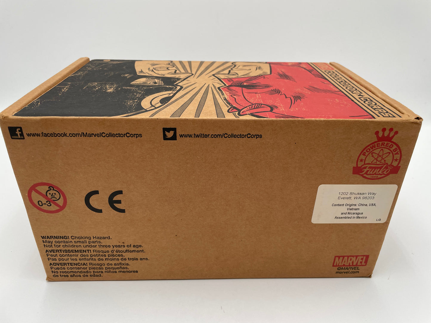 Marvel - Funko - Collector Corps EMPTY Box - Superhero Showdowns - #102761