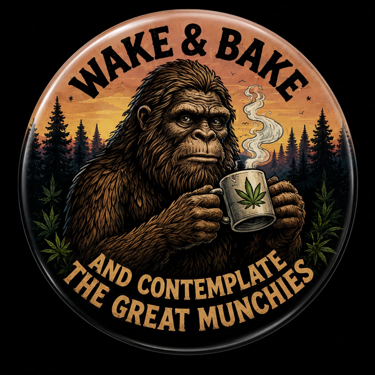 Buttons - WTHC-Radio - Wake & Bake