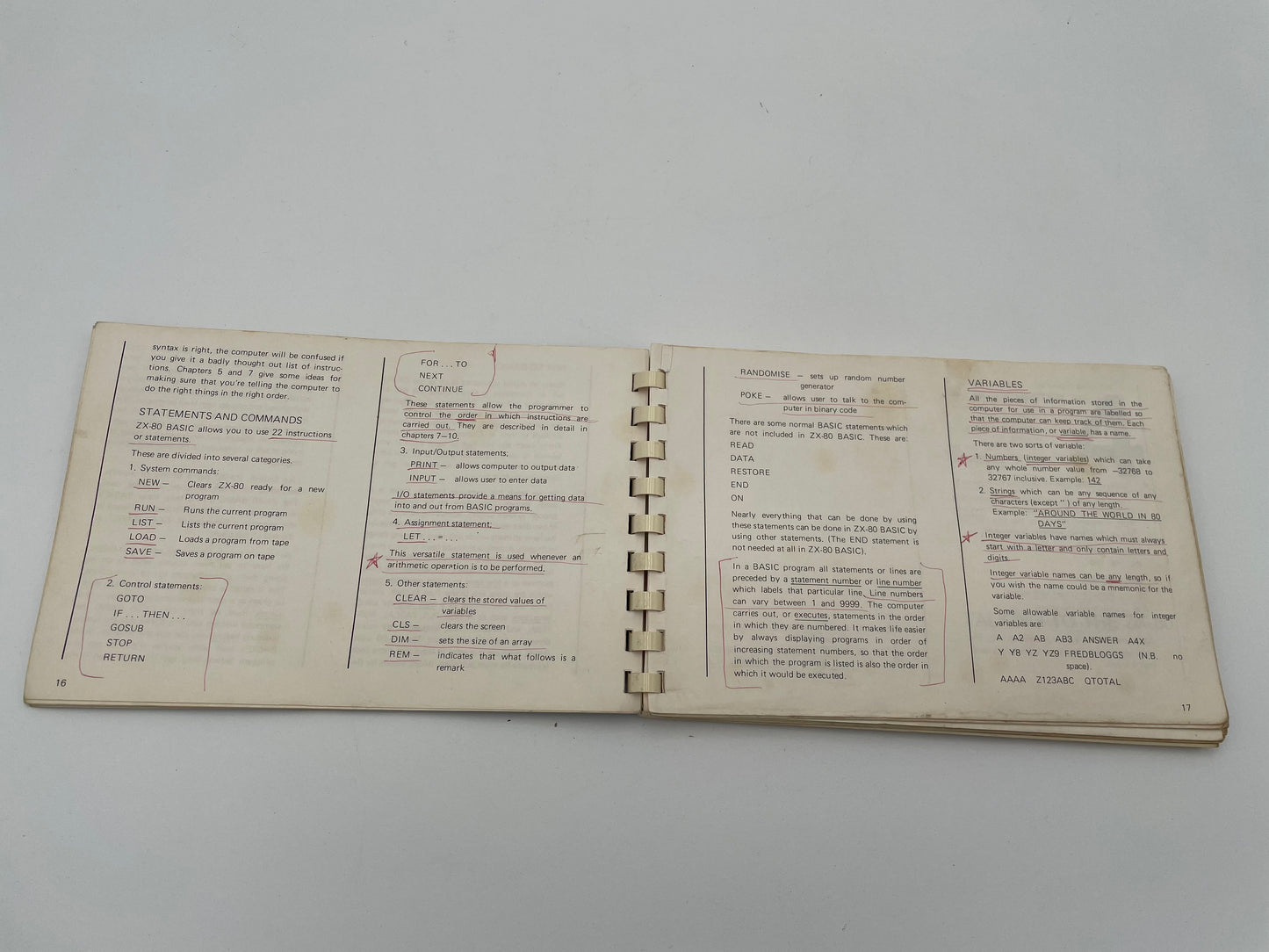 Sinclair ZX80 Operating Manual - RARE 1980 #102062