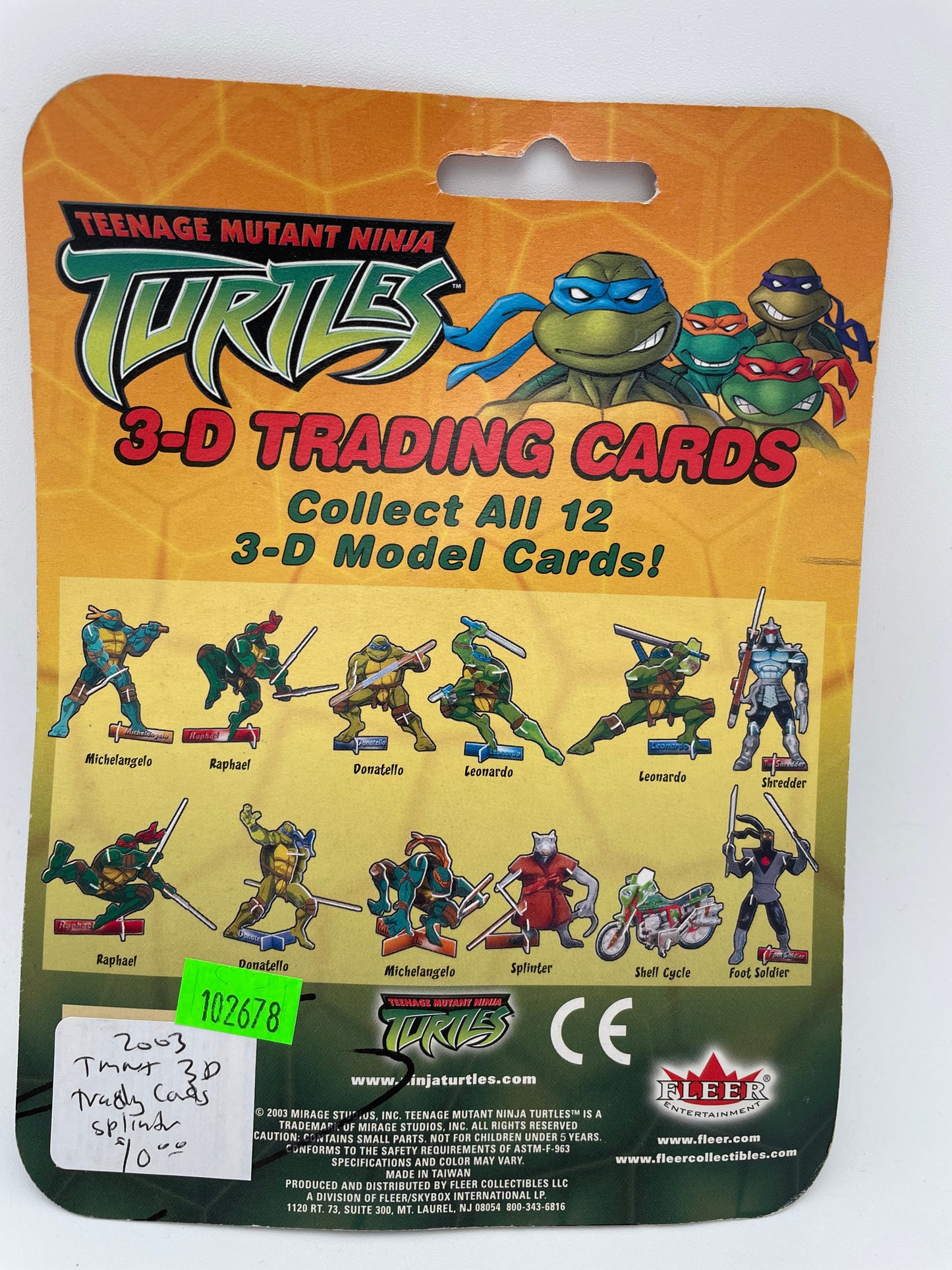 TMNT - 3D Trading Cards - Splinter 2003 #102678