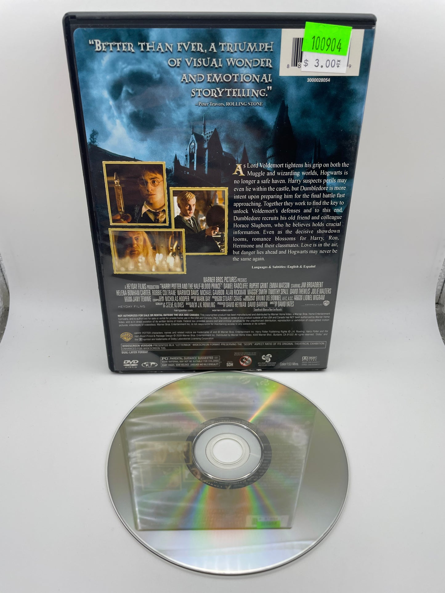 DVD - Harry Potter - Half Blood Prince 2009 #100904