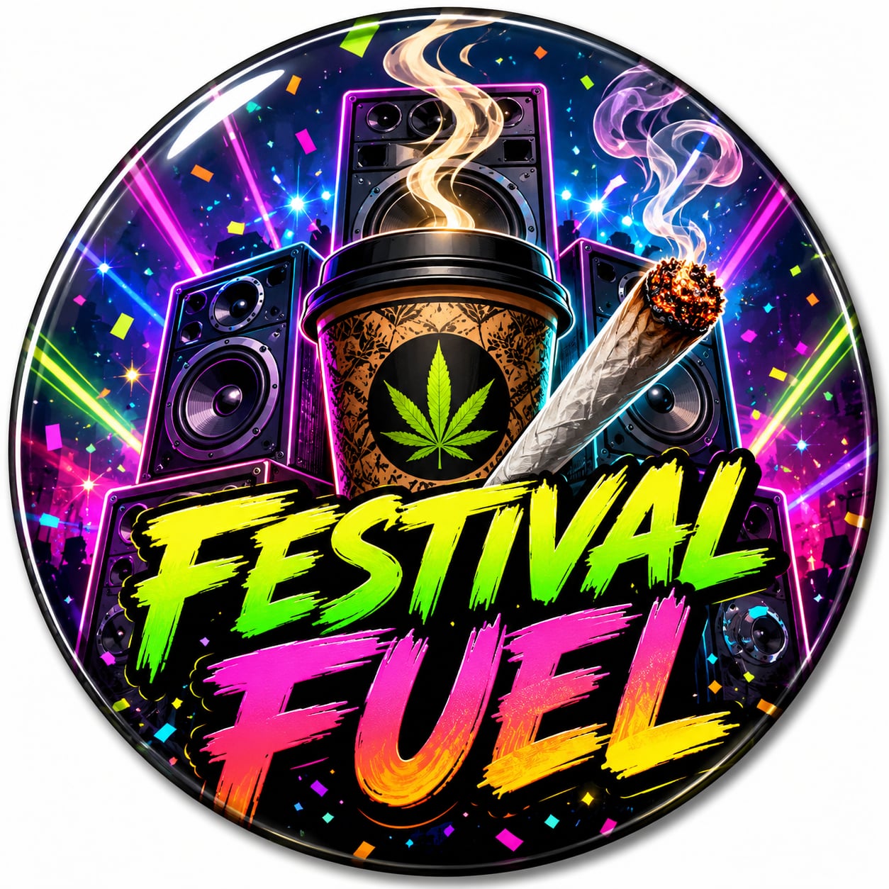 Buttons - WTHC-Radio - Festival Fuel