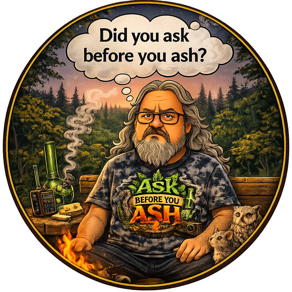 Button - WTHC-Radio - Ask Before You Ash