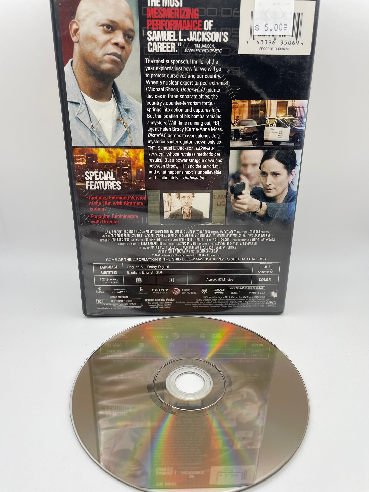 Dvd - Unthinkable 2010 #100518